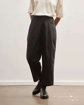 7115 Pleated Trouser, Black Stripe Edition