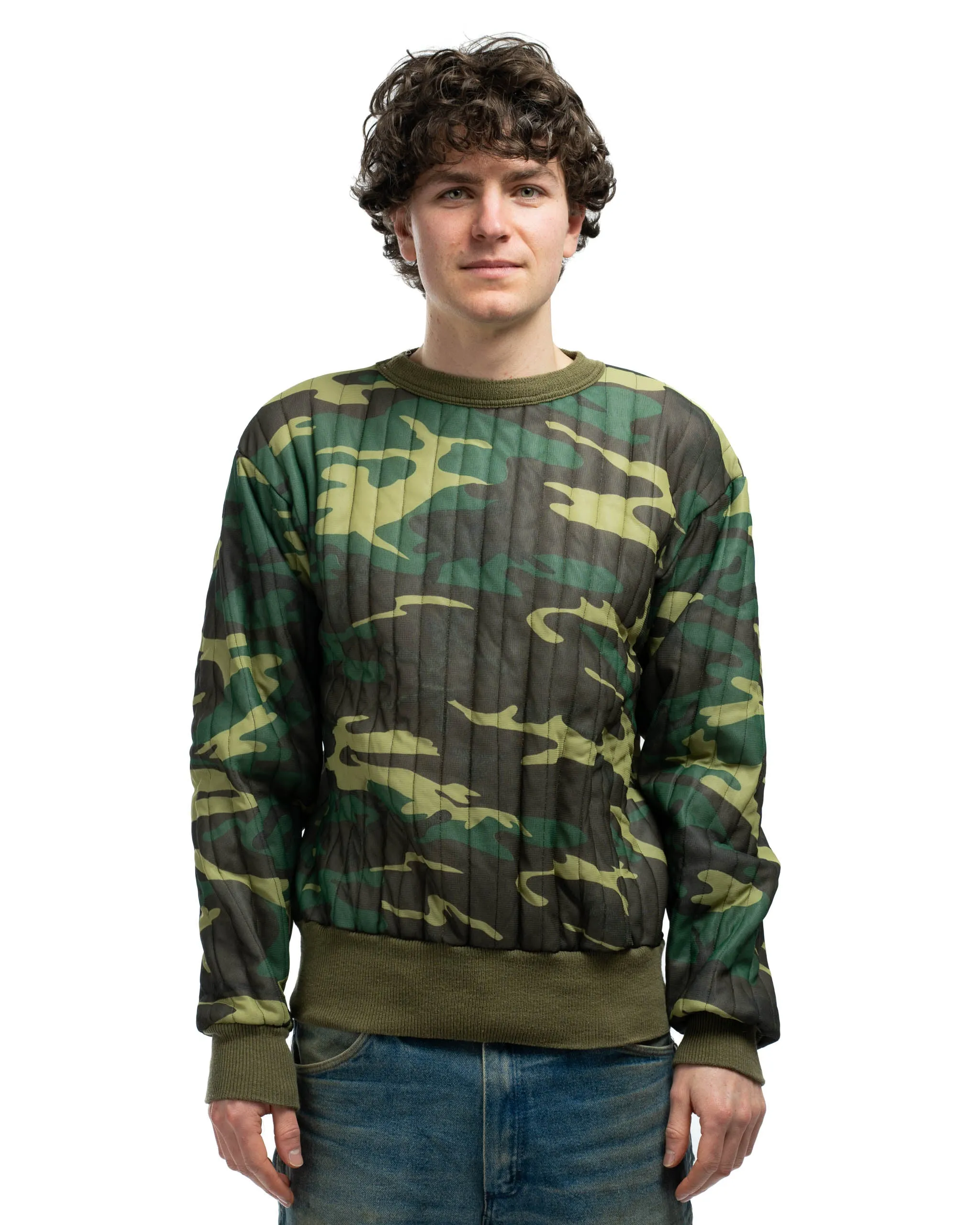 80’s Camo Thermal Sweatshirt - Medium