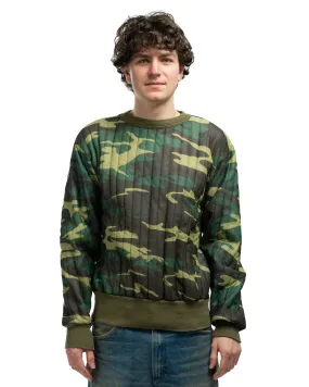 80’s Camo Thermal Sweatshirt - Medium