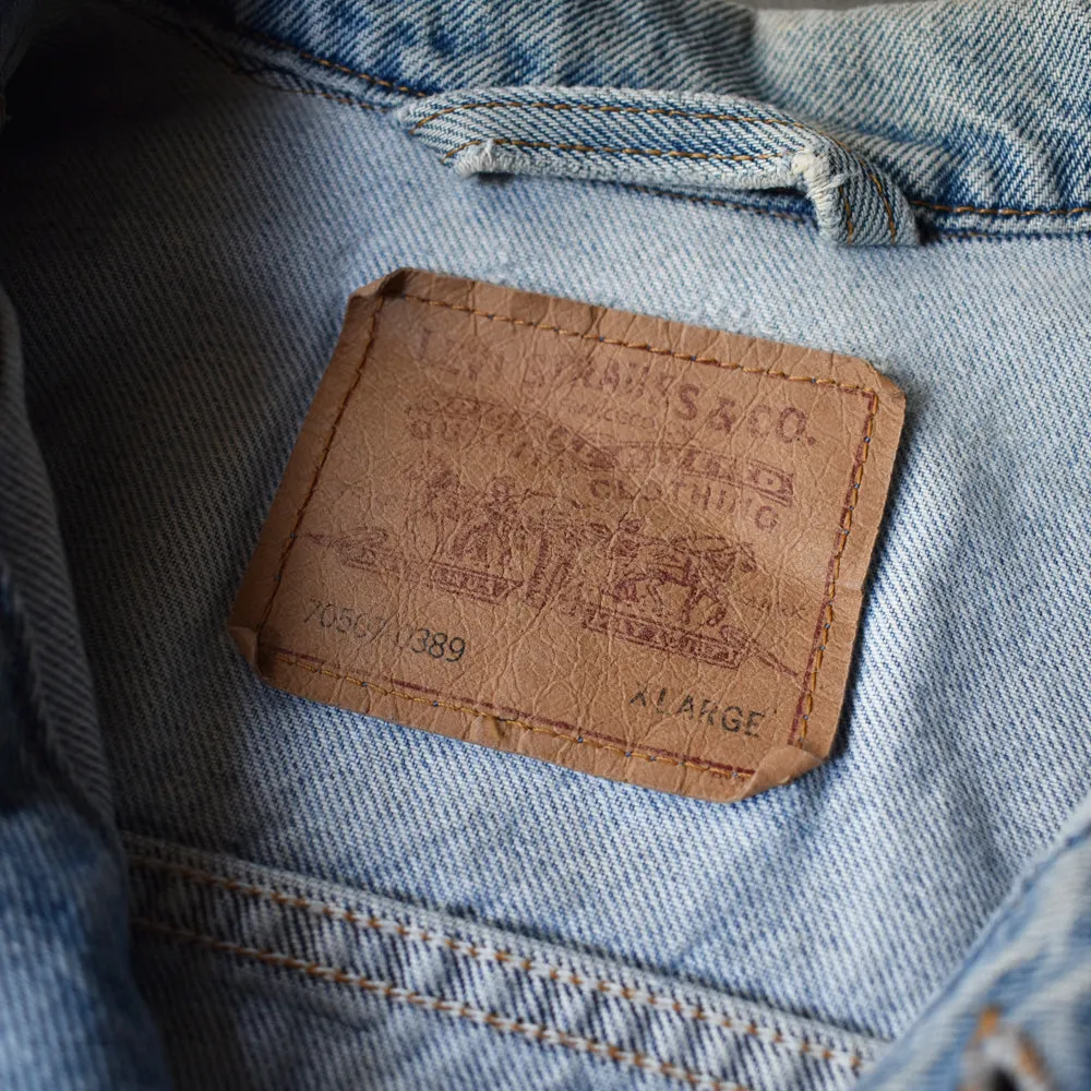 90's　Levi's/リーバイス 70507-0389 デニムジャケット　USA製　230503