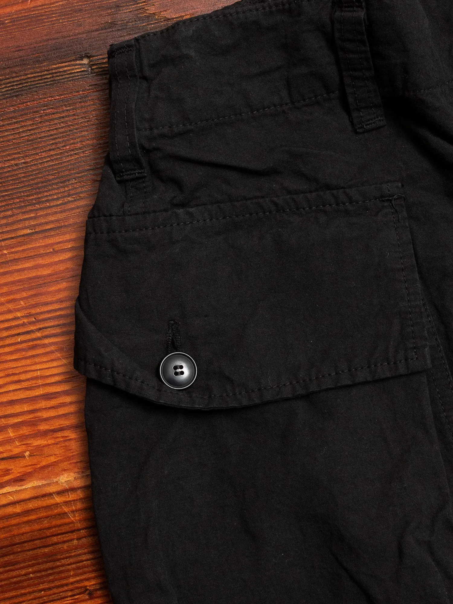 9/10 Hemp Military Pants in Black