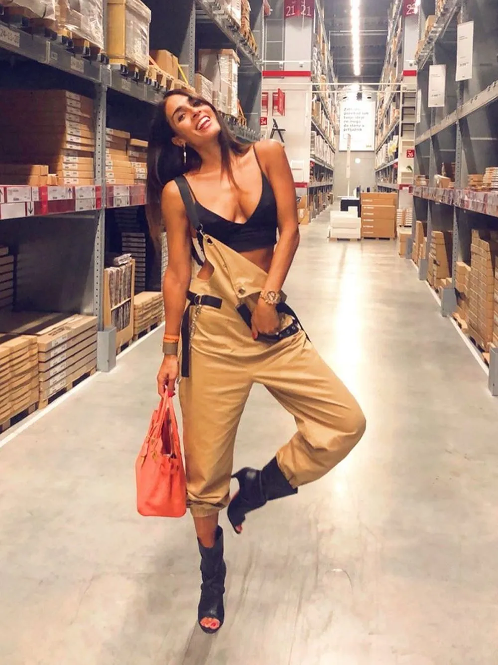 Adjustable Straps Backless Jumpsuit