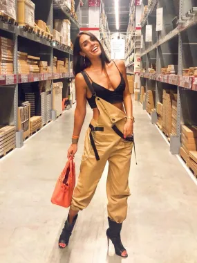 Adjustable Straps Backless Jumpsuit