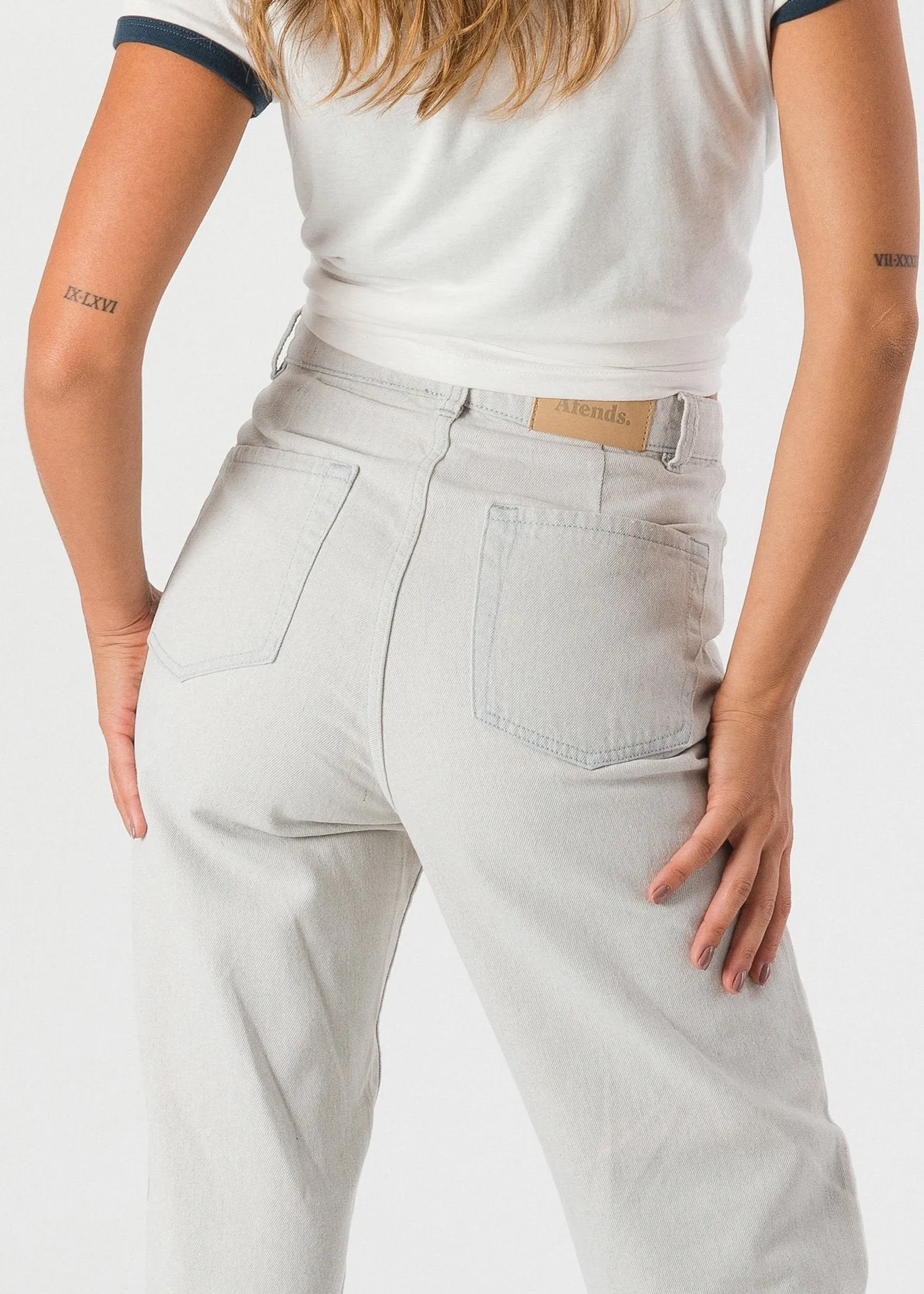 Afends Womens Benson - High Waist Wide Leg Jeans