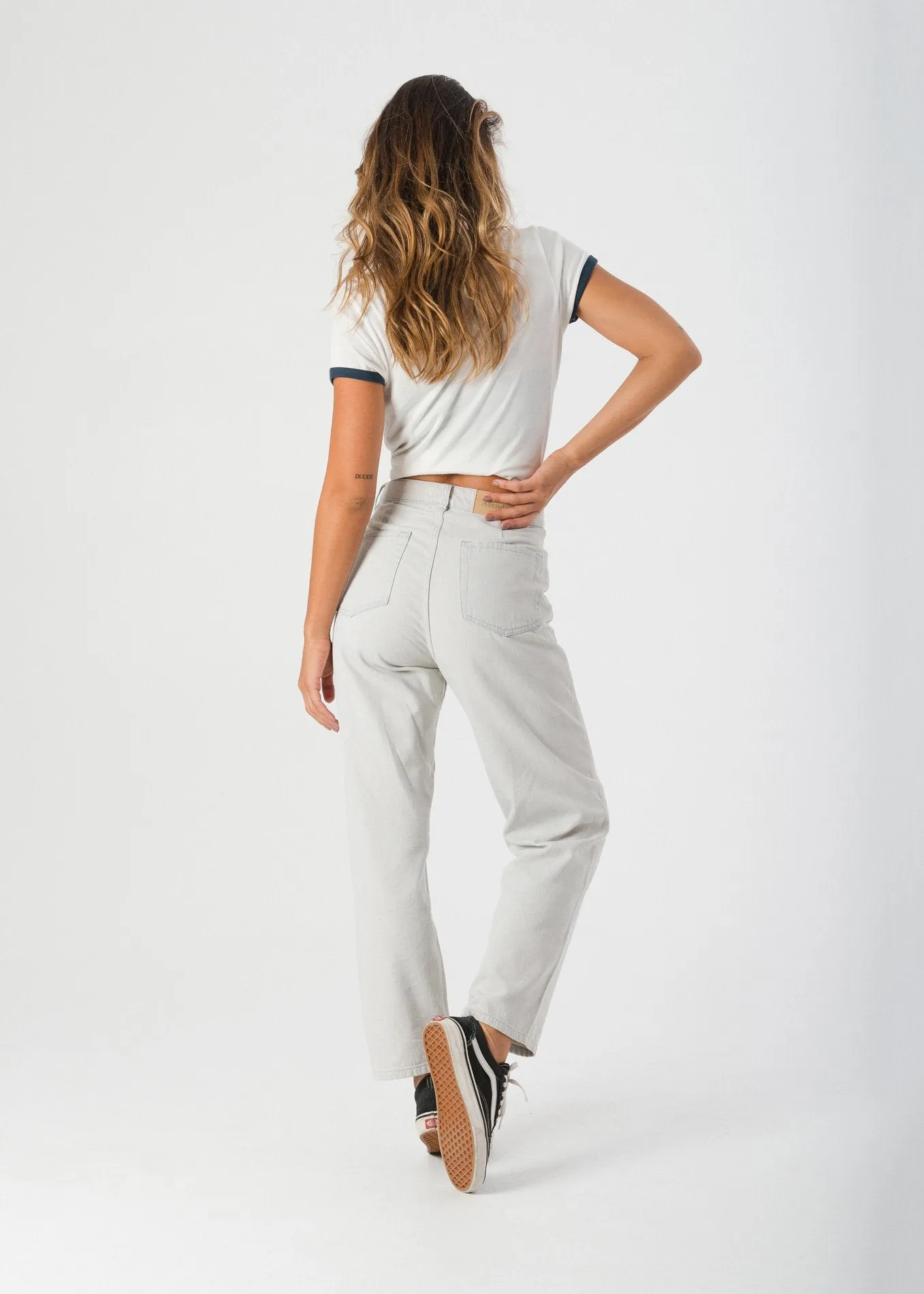 Afends Womens Benson - High Waist Wide Leg Jeans