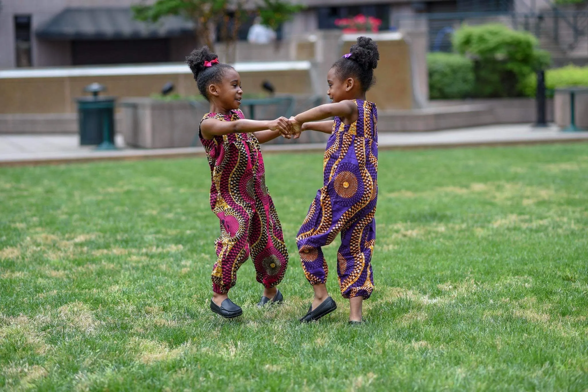 African Purple Swirl Jumpsuit