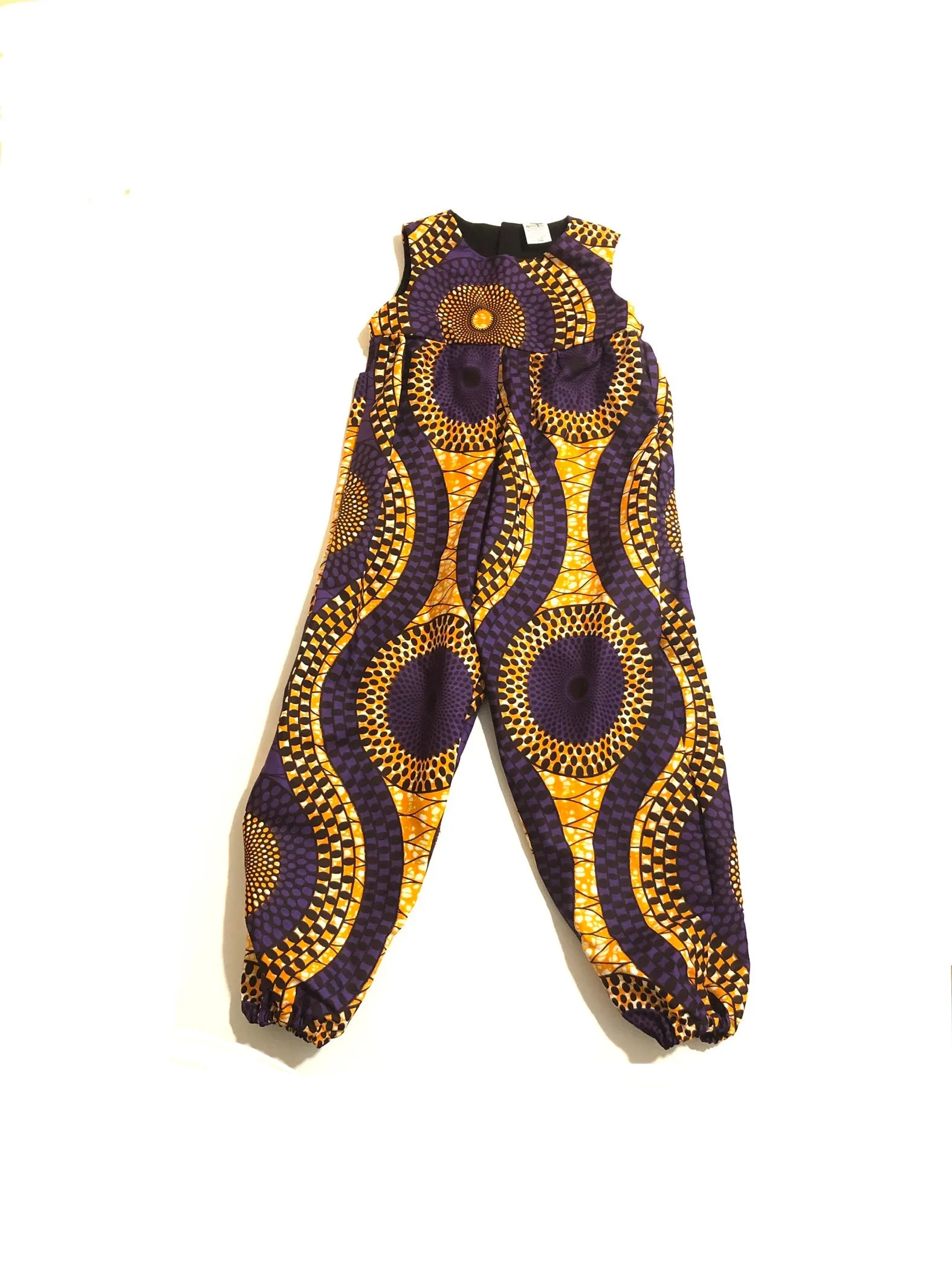 African Purple Swirl Jumpsuit
