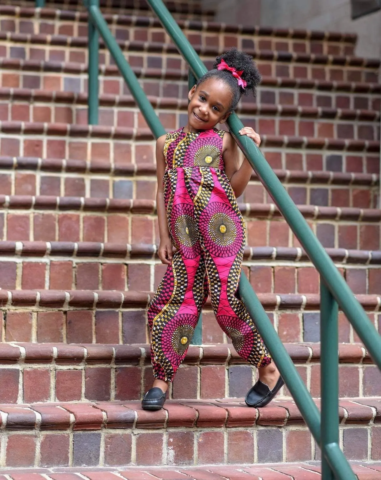 African Purple Swirl Jumpsuit