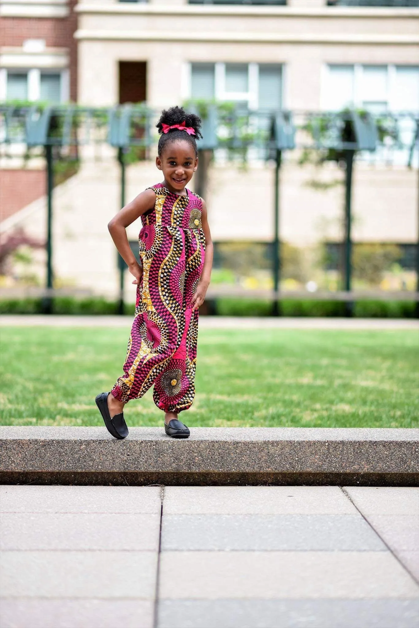 African Purple Swirl Jumpsuit