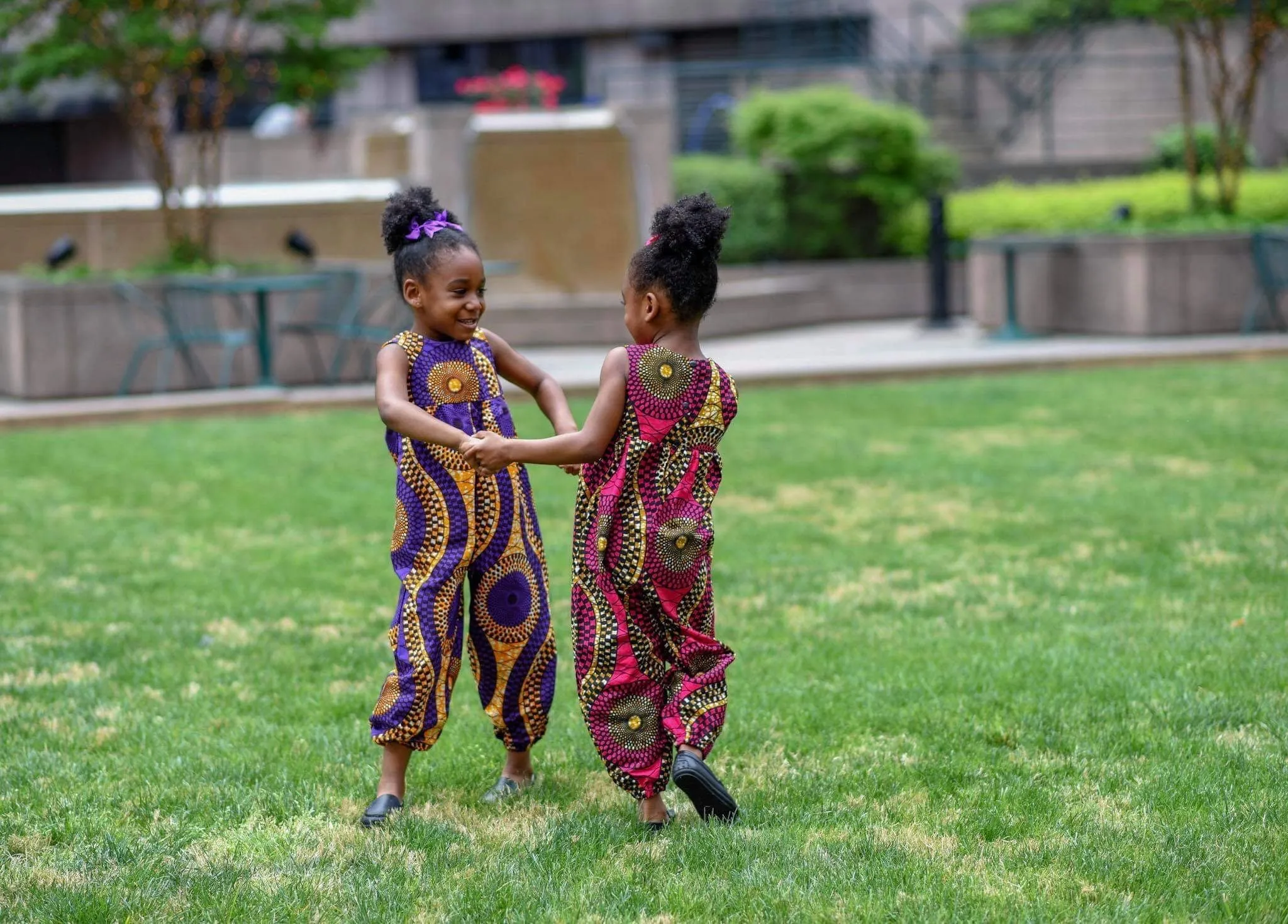 African Purple Swirl Jumpsuit