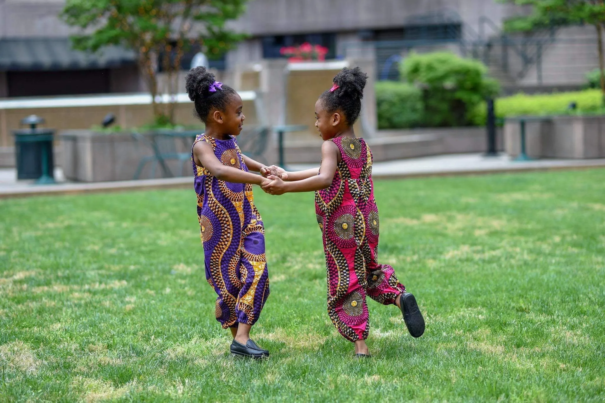African Purple Swirl Jumpsuit