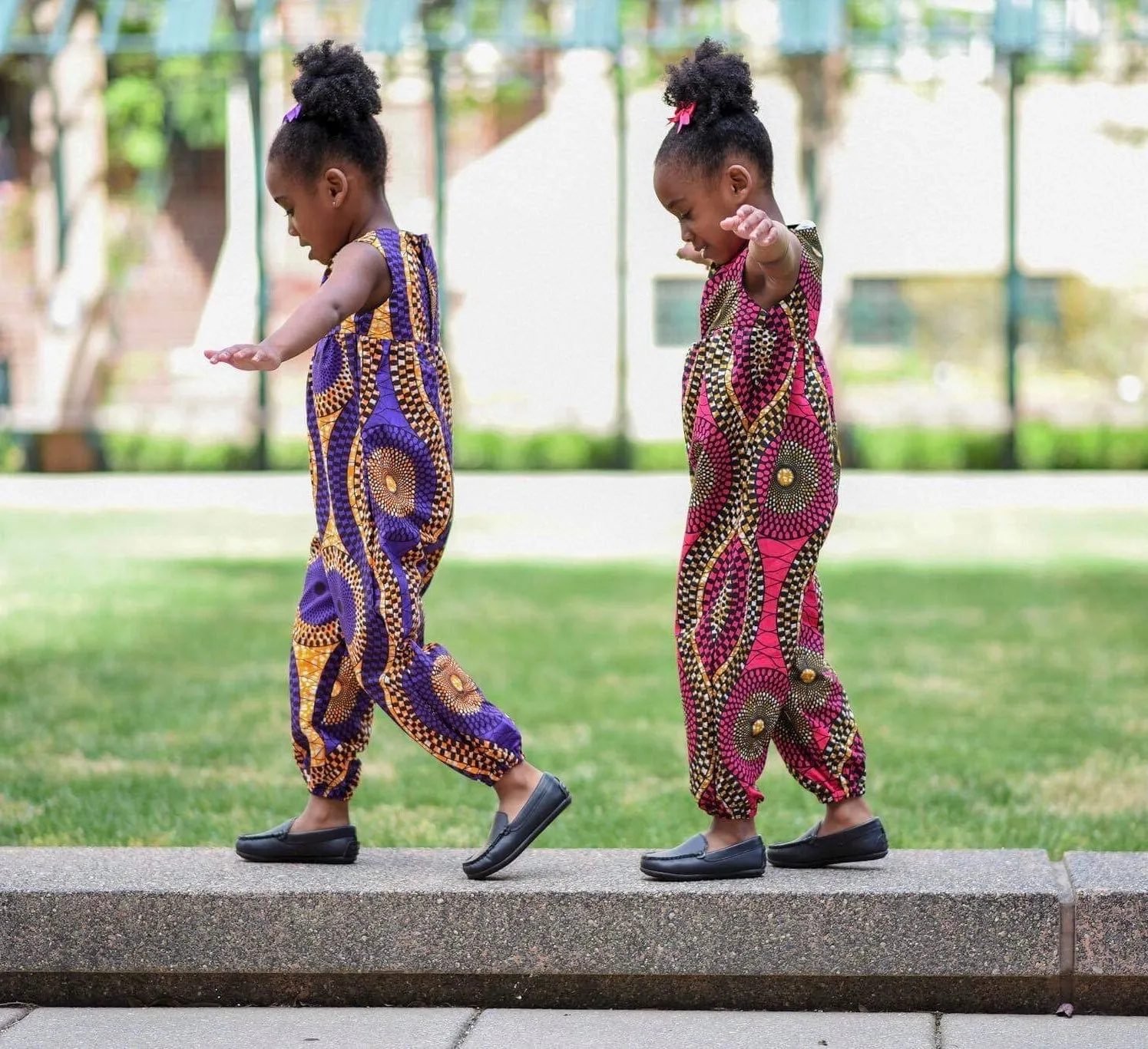 African Purple Swirl Jumpsuit