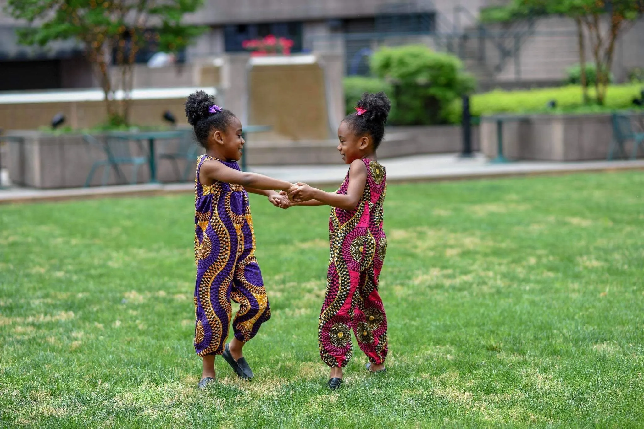 African Purple Swirl Jumpsuit