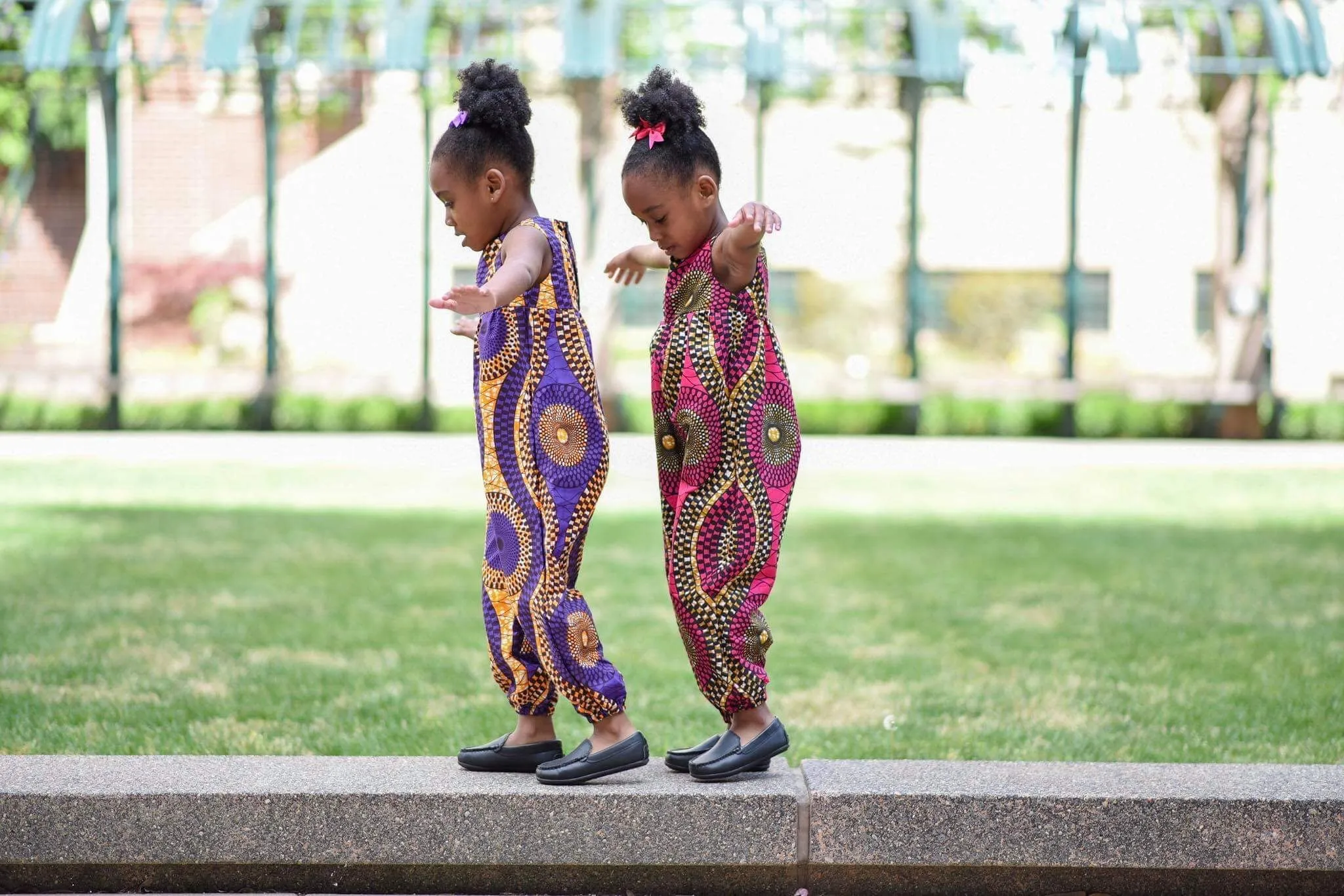 African Purple Swirl Jumpsuit