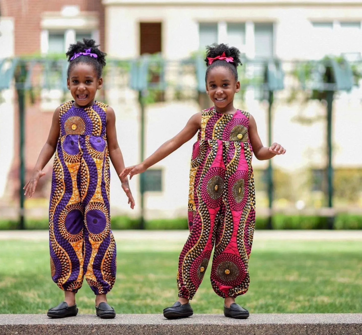 African Purple Swirl Jumpsuit