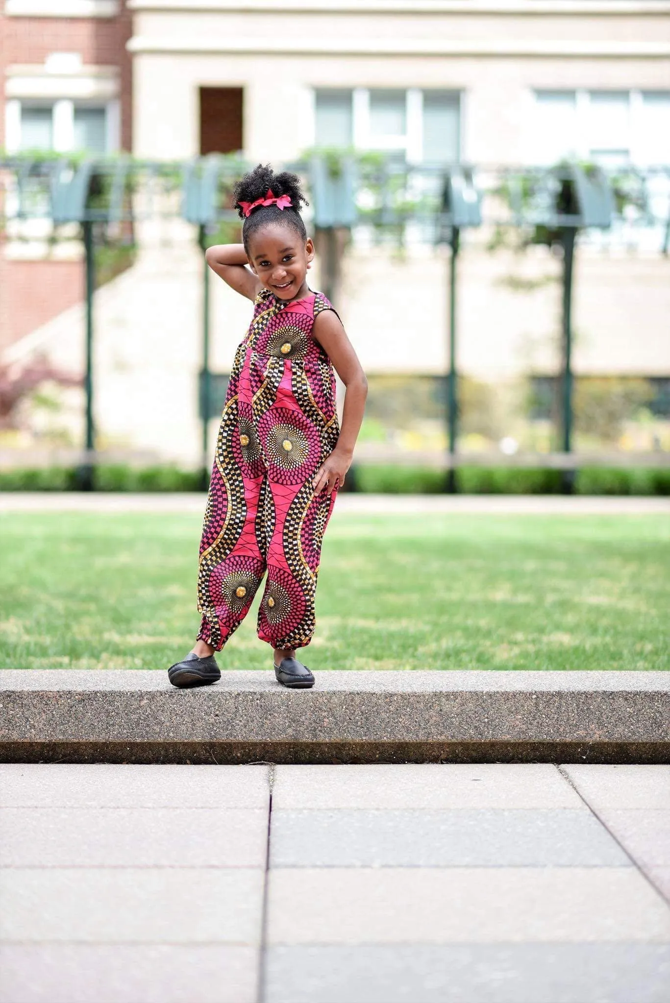 African Purple Swirl Jumpsuit