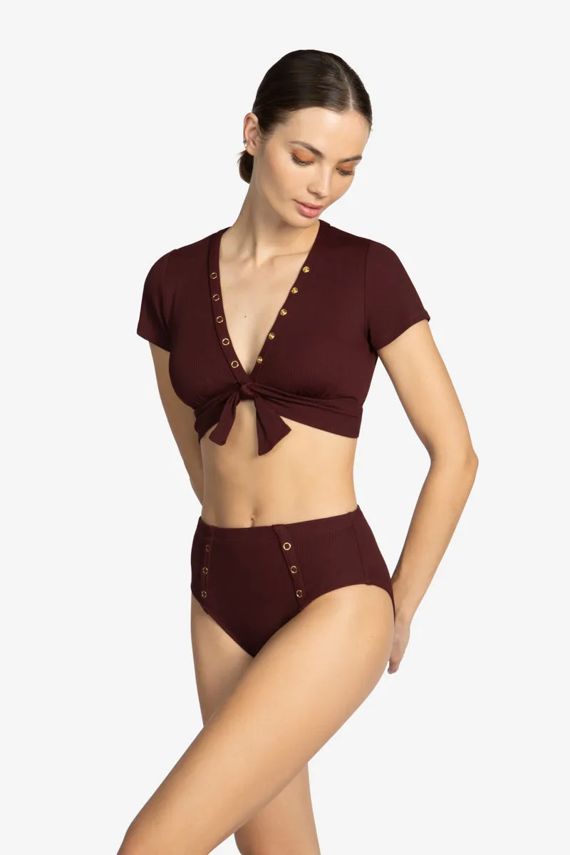 AMY HIGH WAIST BIKINI BOTTOM (FINAL SALE)