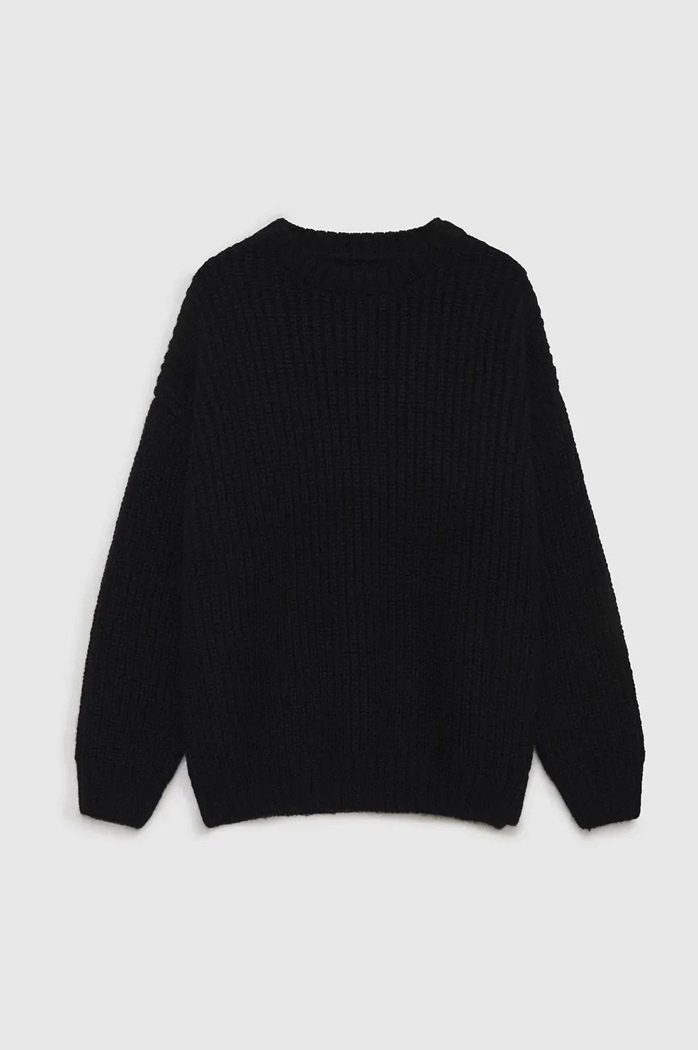 Anine Bing SYDNEY CREW SWEATER - BLACK
