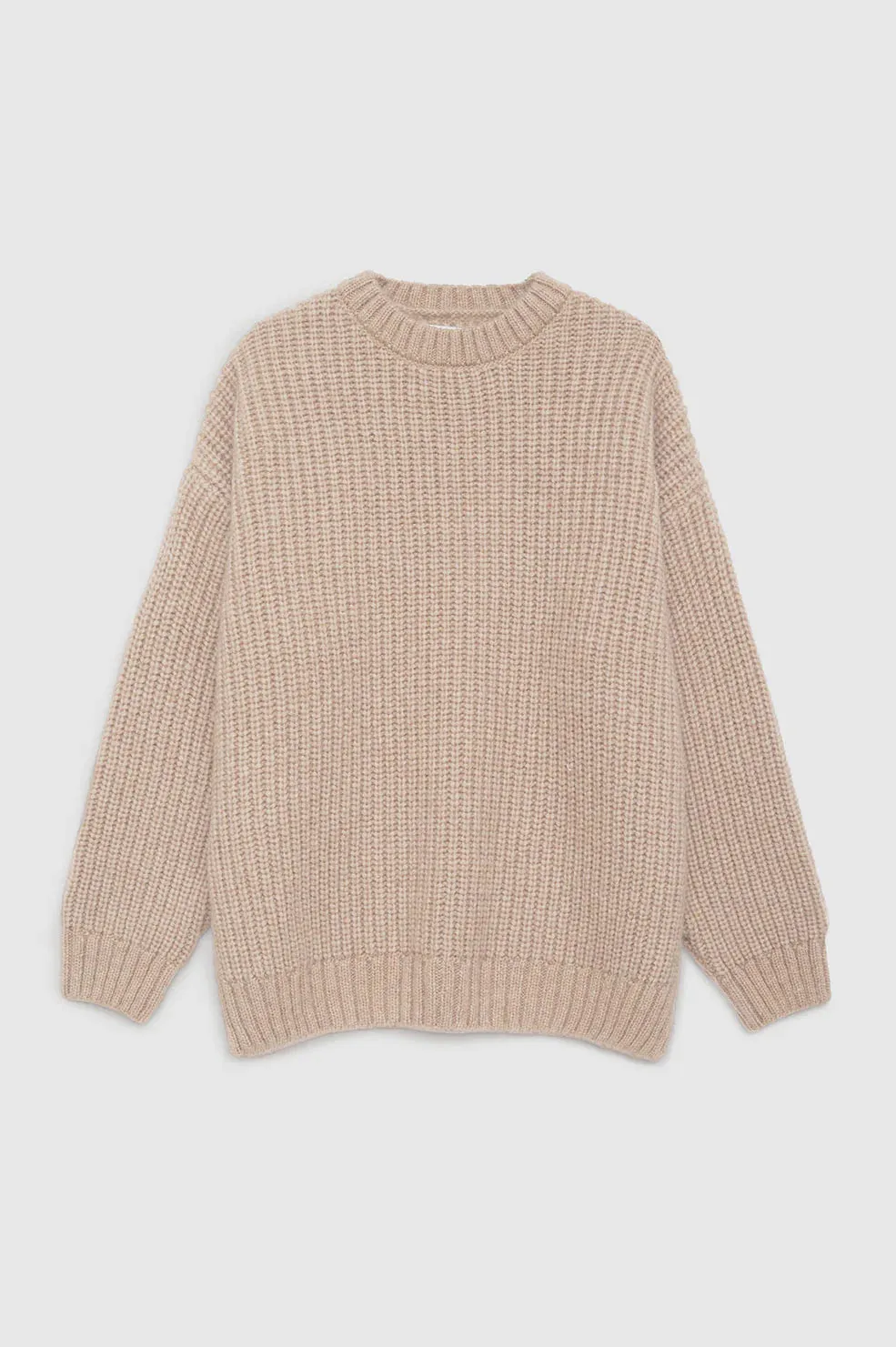 Anine Bing SYDNEY CREW SWEATER - CAMEL
