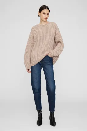 Anine Bing SYDNEY CREW SWEATER - CAMEL