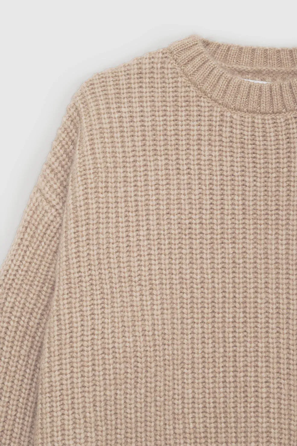 Anine Bing SYDNEY CREW SWEATER - CAMEL