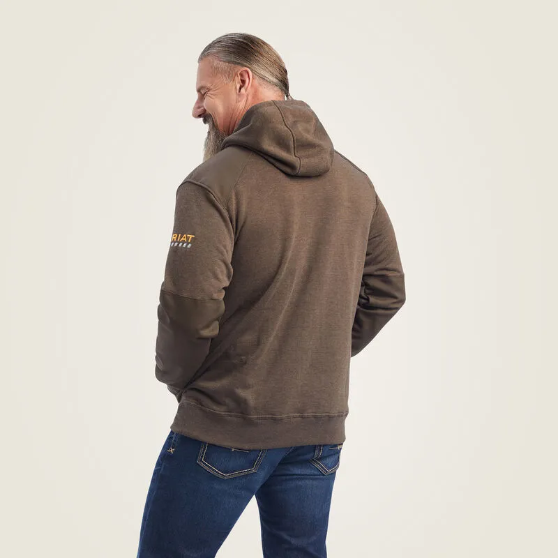 ARIAT REBAR MENS HOODIE WREN HEATHER