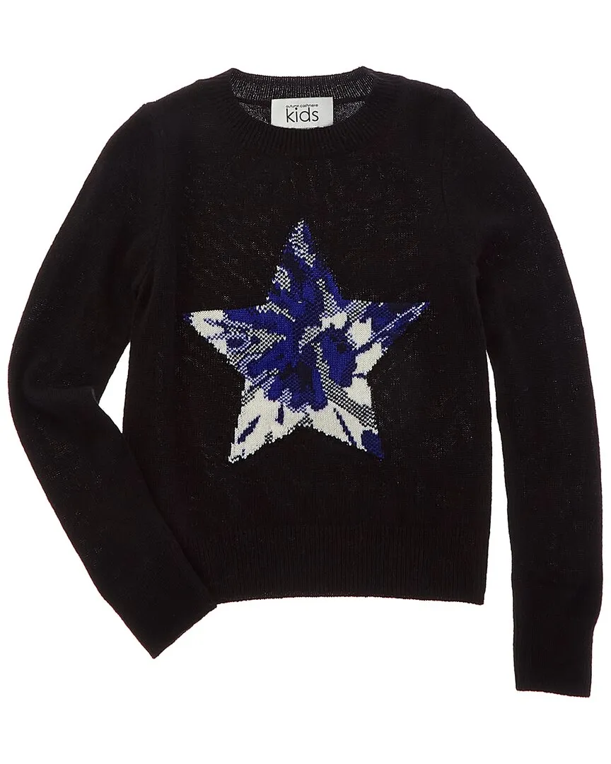 Autumn Cashmere Jacquard Tie-Dye Star Wool & Cashmere-Blend Sweater