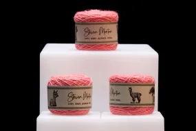 Baby Alpaca Yarn - Baby Pink (set of 3)