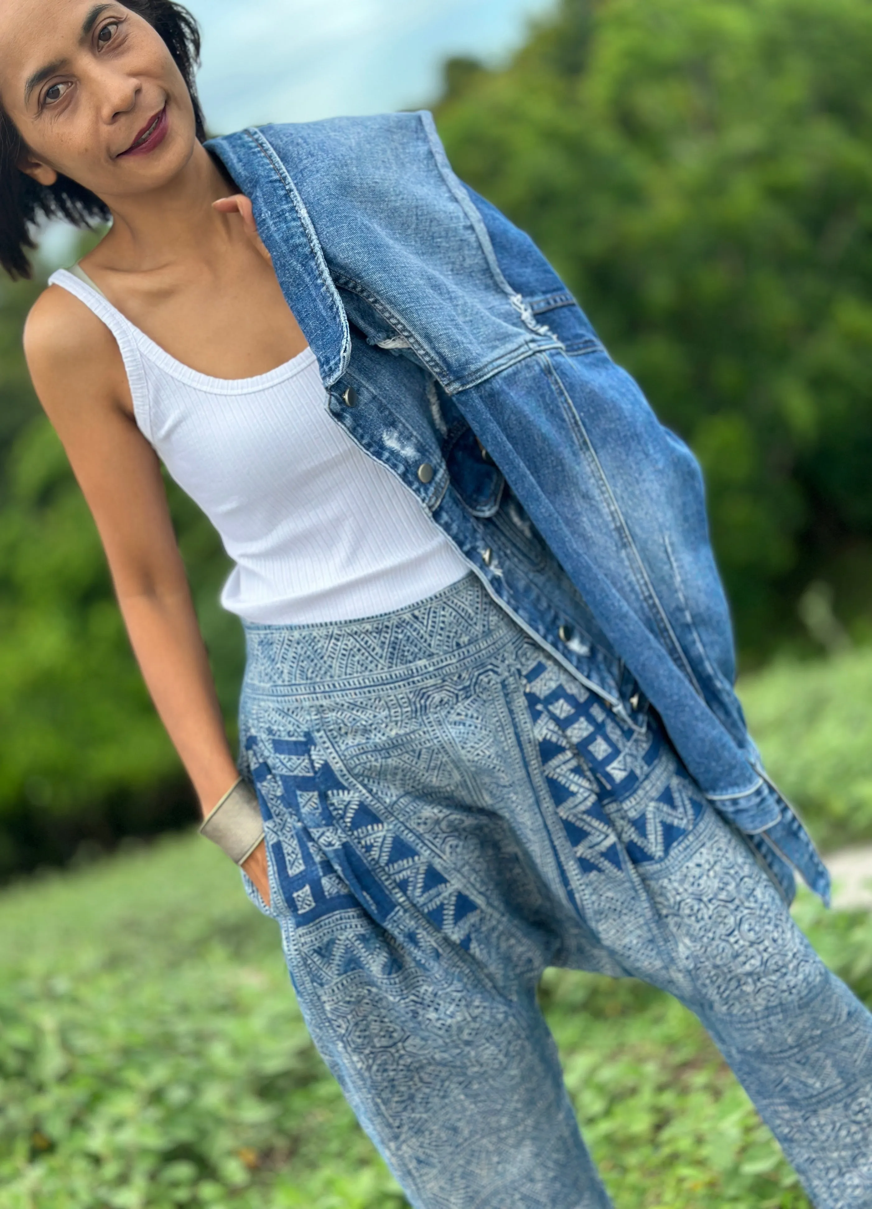 Batik harem pants