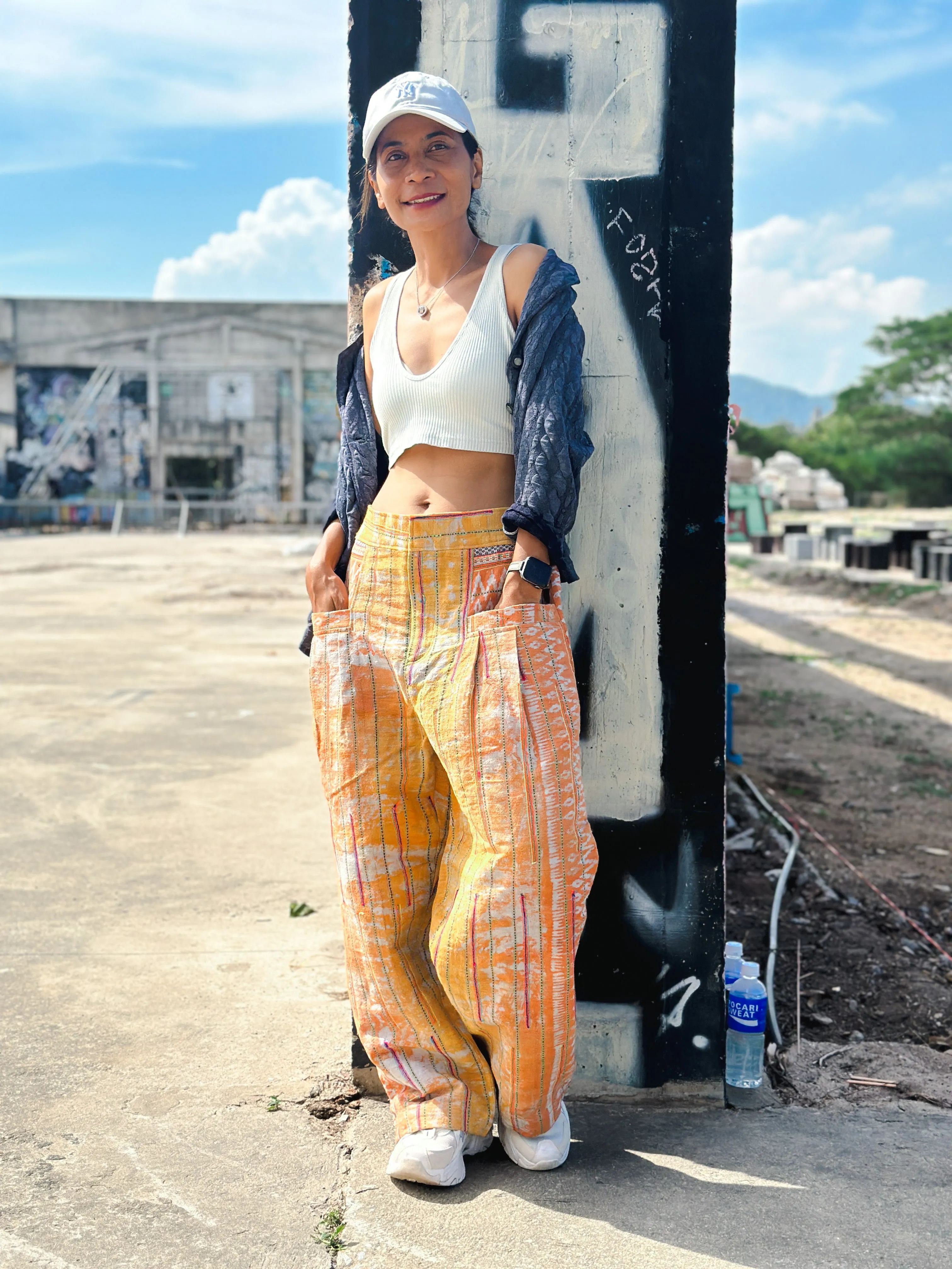Batik hemp pants