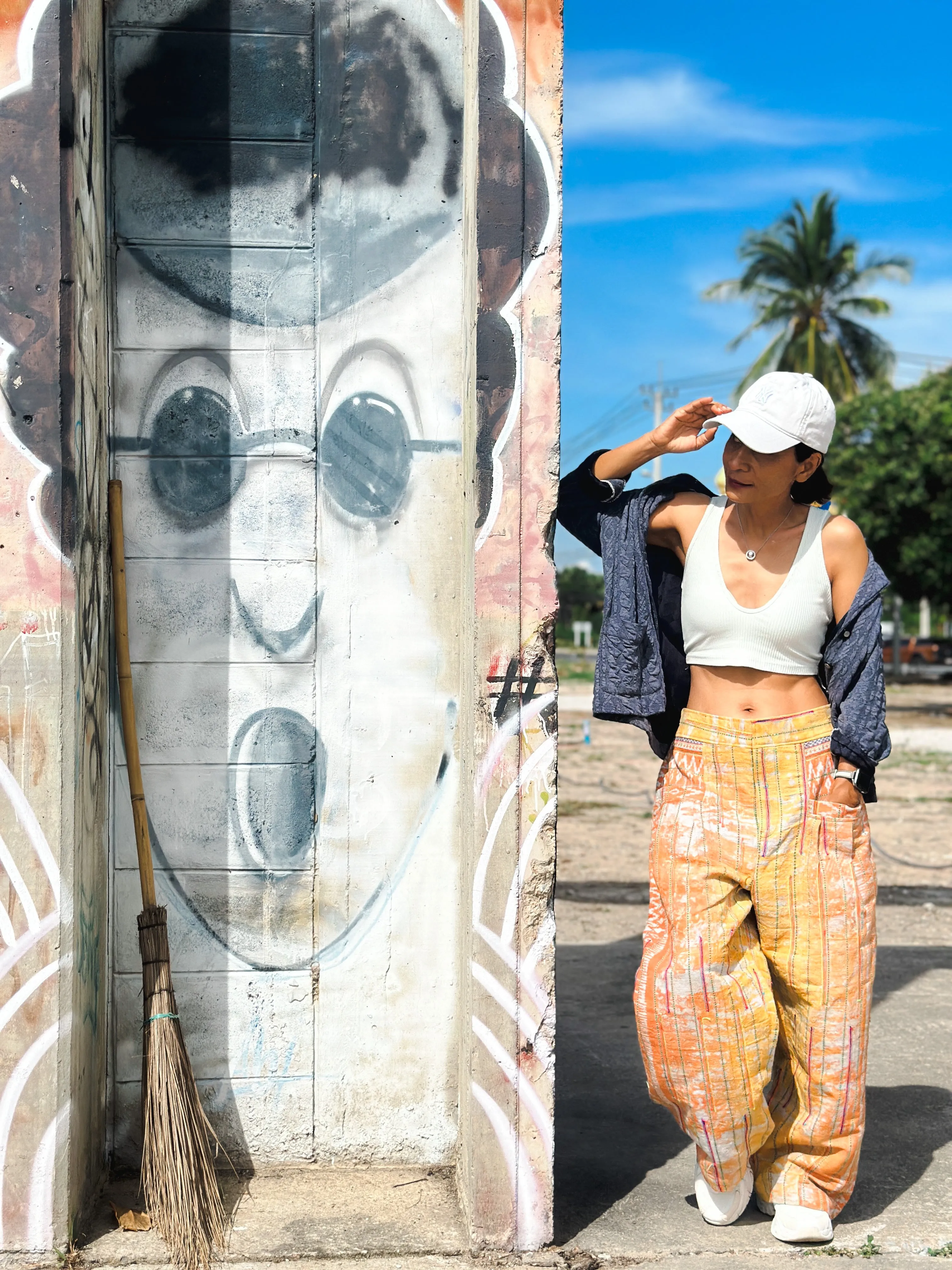 Batik hemp pants