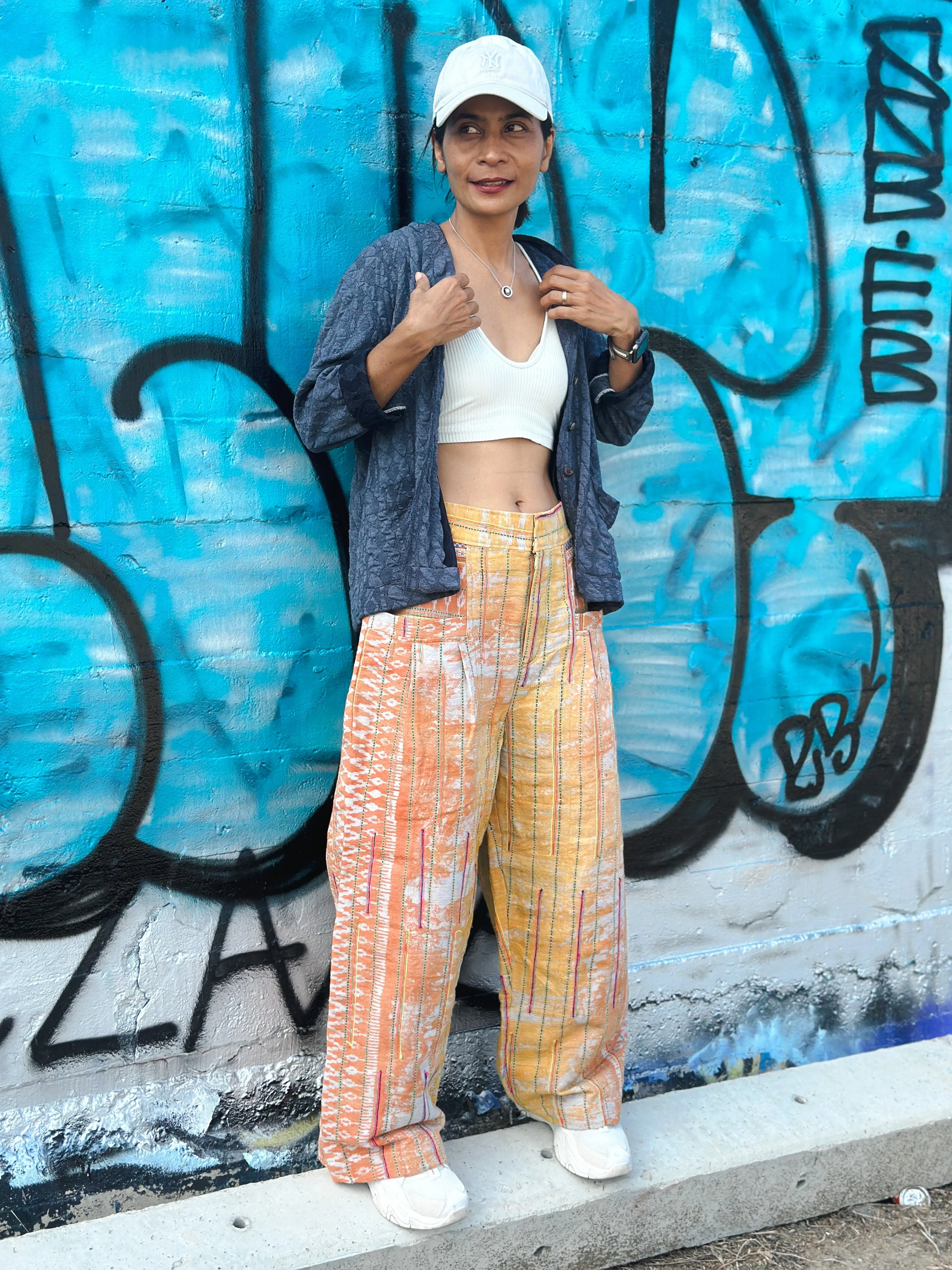 Batik hemp pants