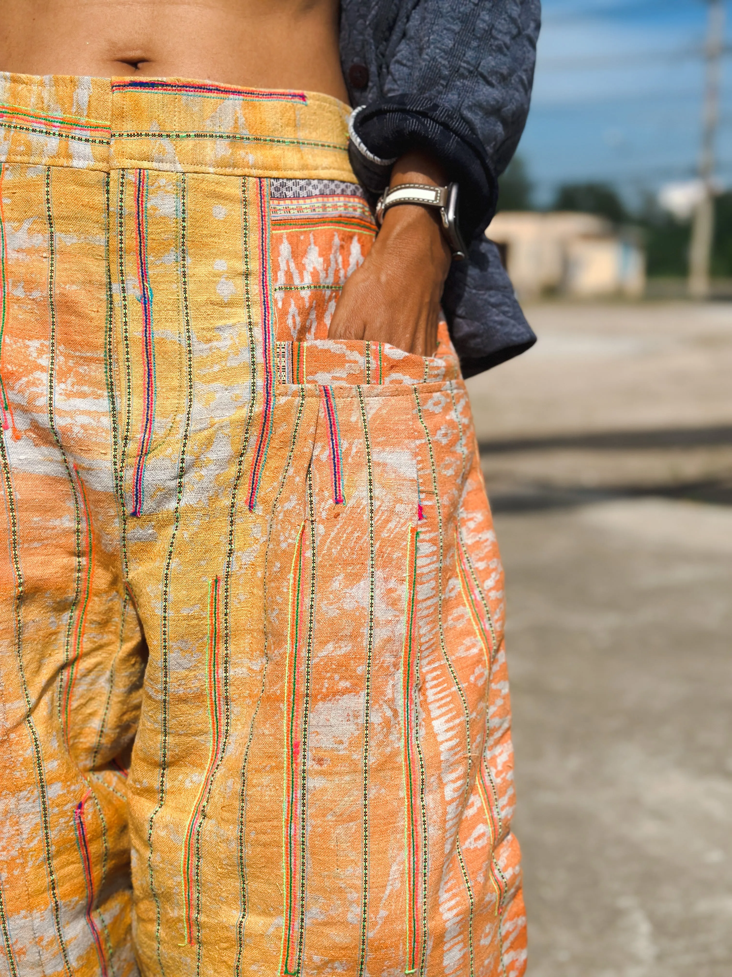 Batik hemp pants