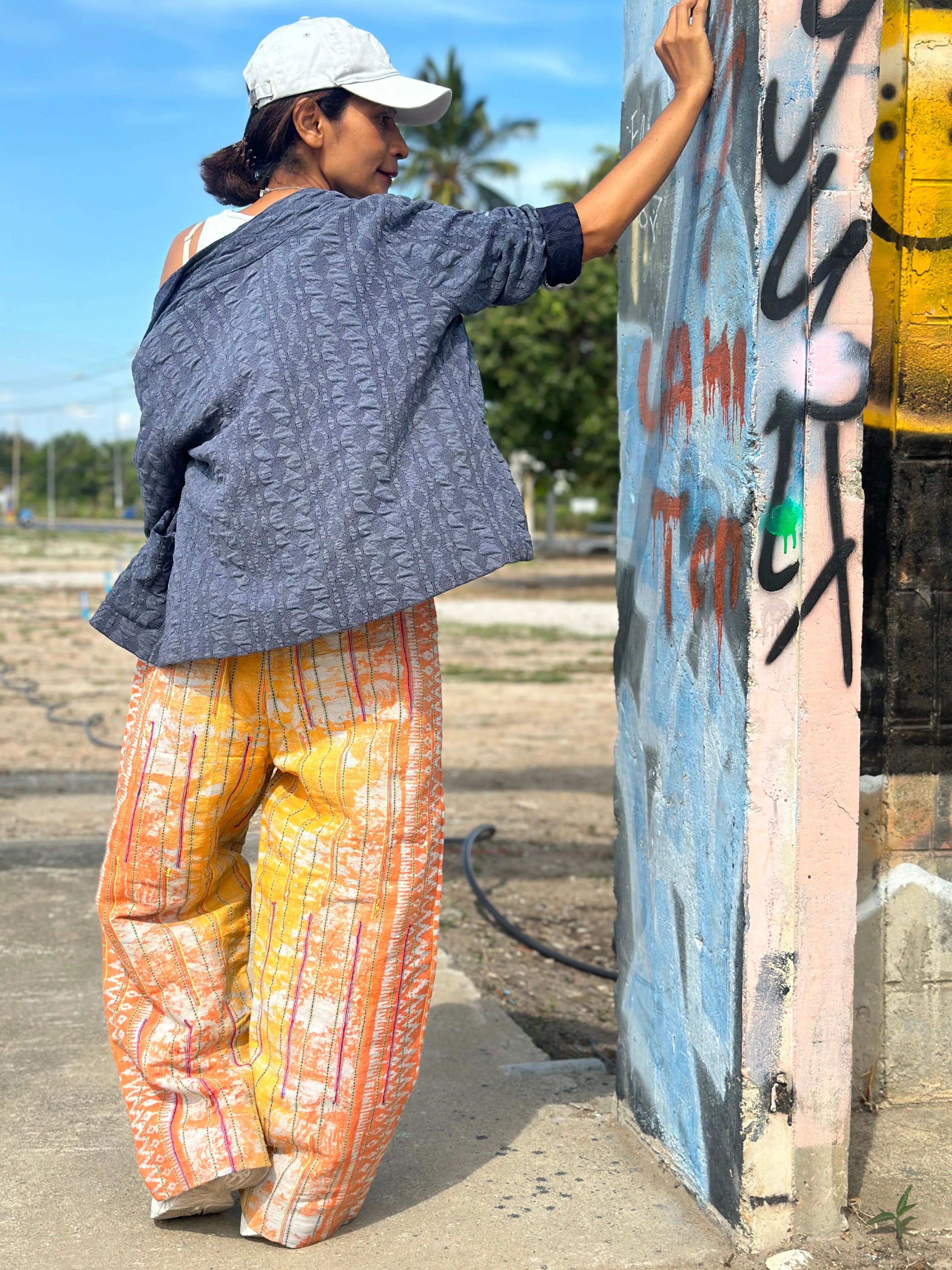 Batik hemp pants