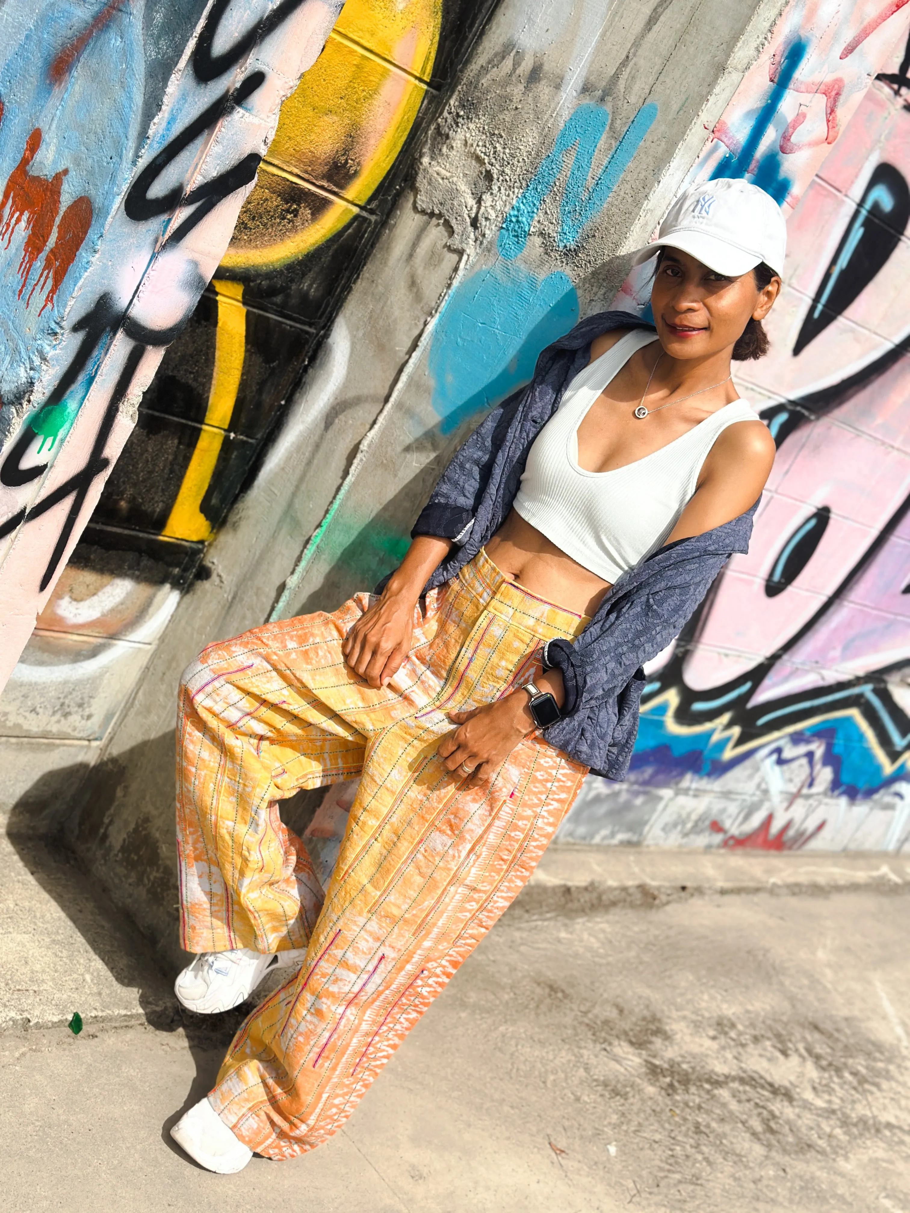 Batik hemp pants
