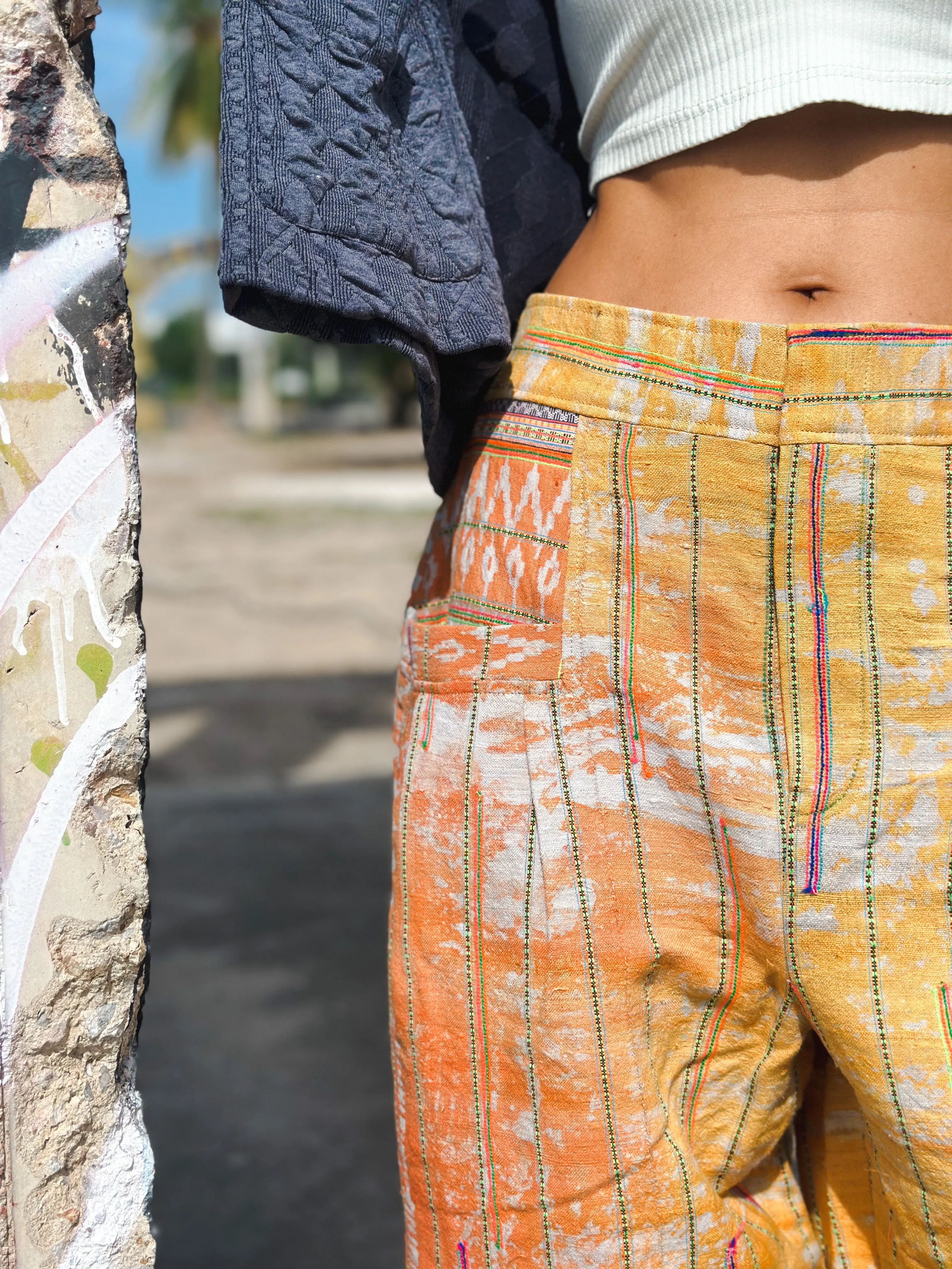 Batik hemp pants