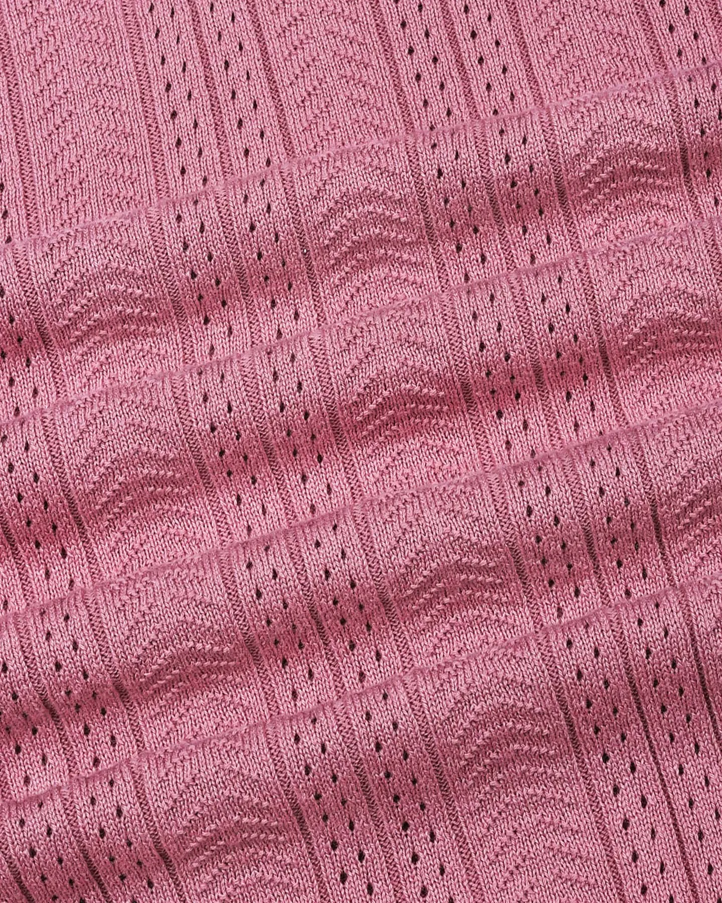 Binasco Onion Pink Knitted Cotton Polo T-Shirt