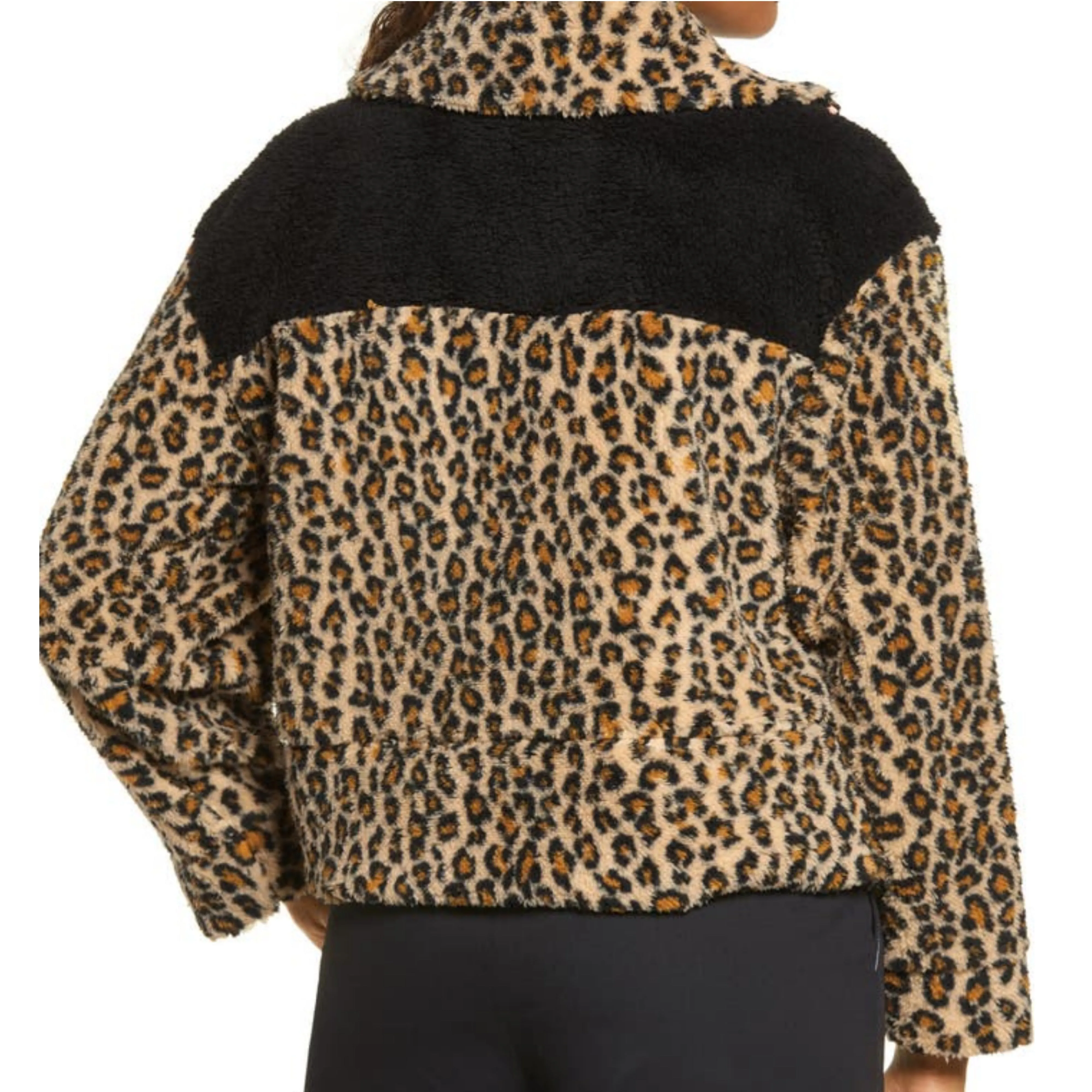 BP Leopard Sherpa Pullover