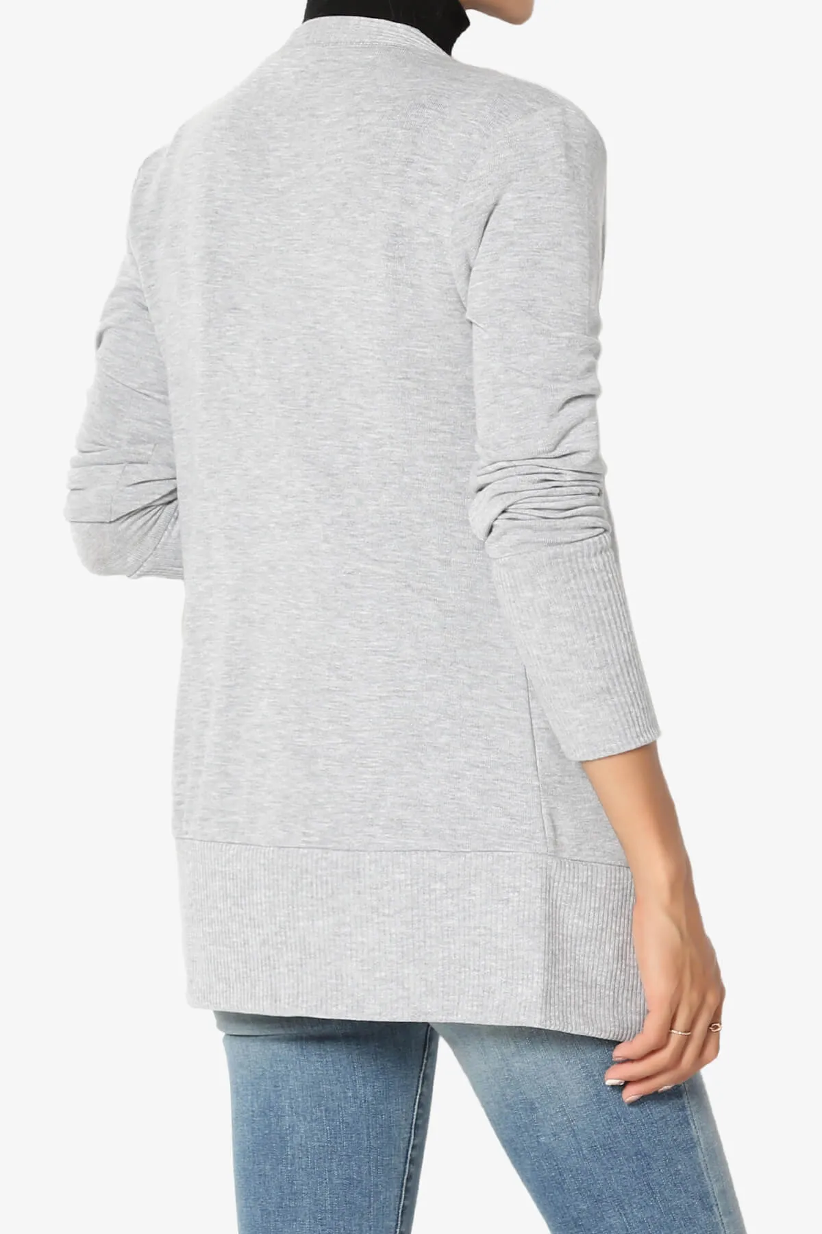 Braeden Snap Button V-Neck Cardigan PLUS
