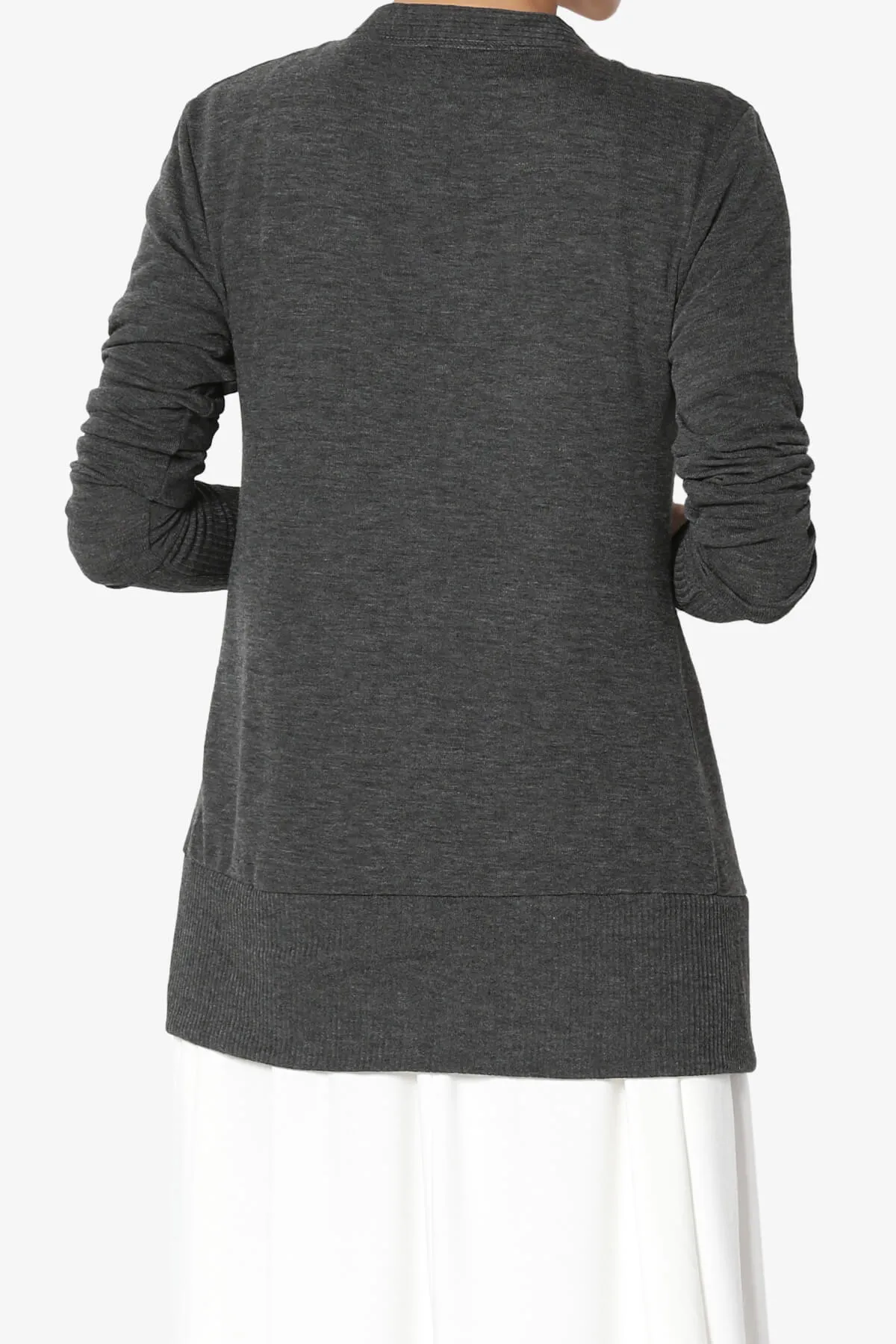 Braeden Snap Button V-Neck Cardigan PLUS