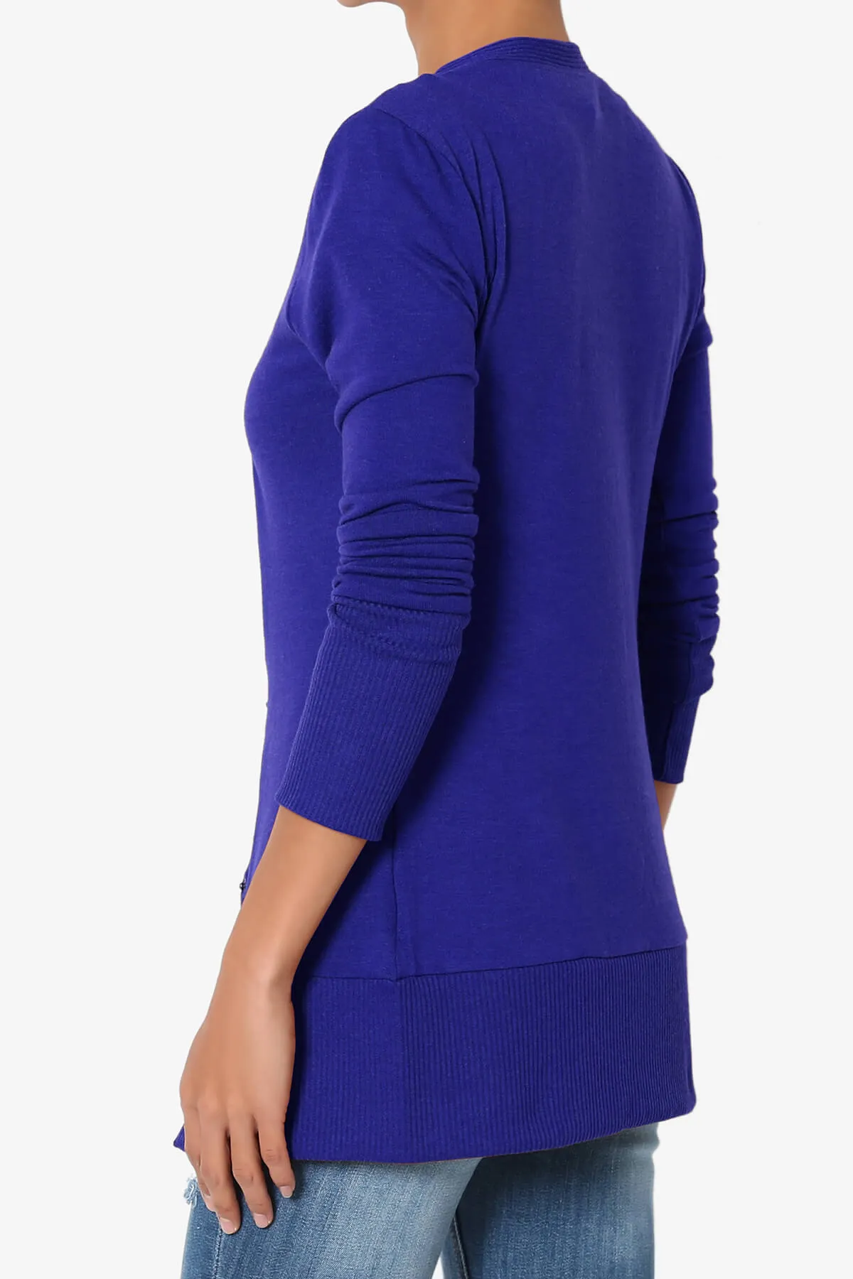 Braeden Snap Button V-Neck Cardigan PLUS