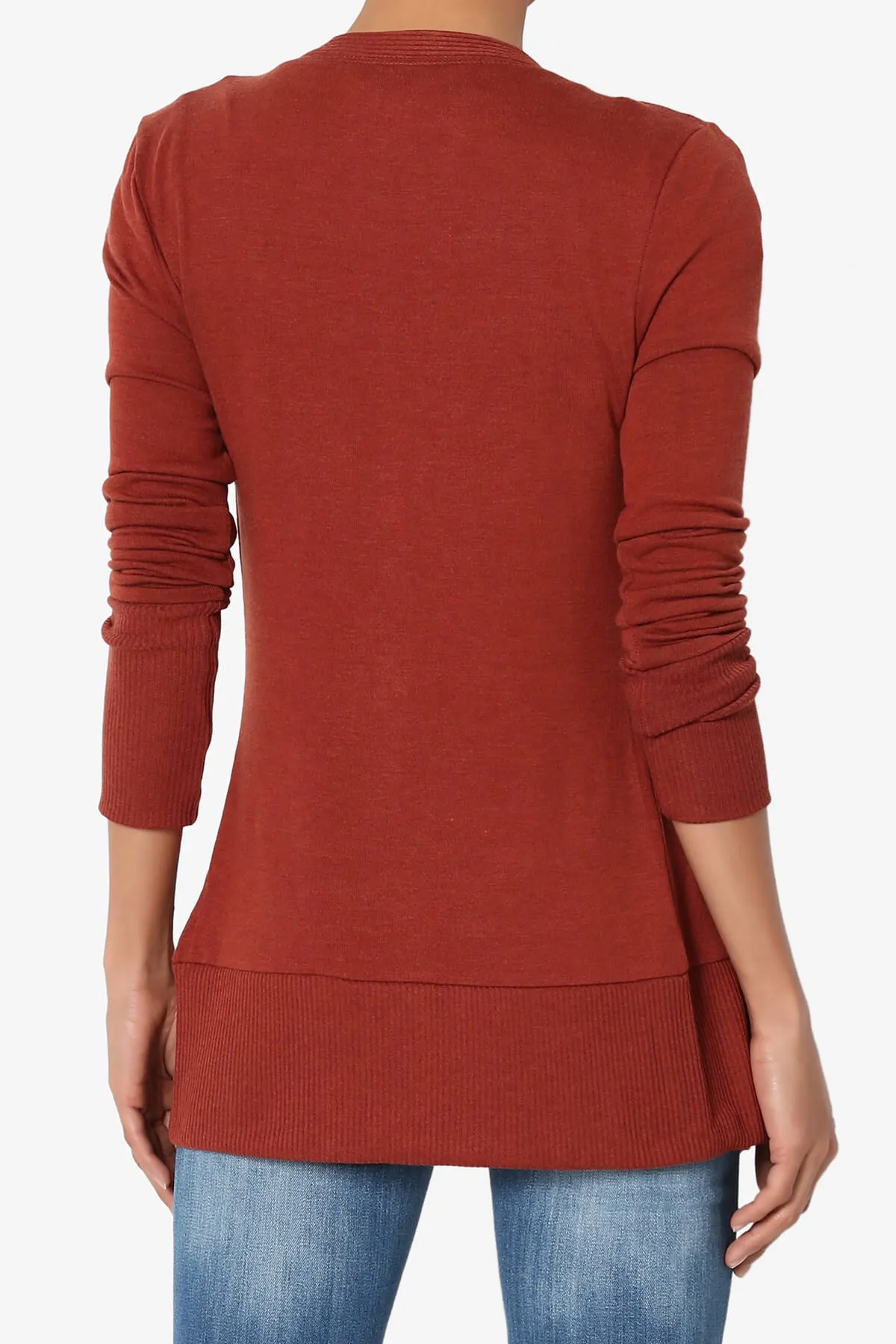 Braeden Snap Button V-Neck Cardigan PLUS