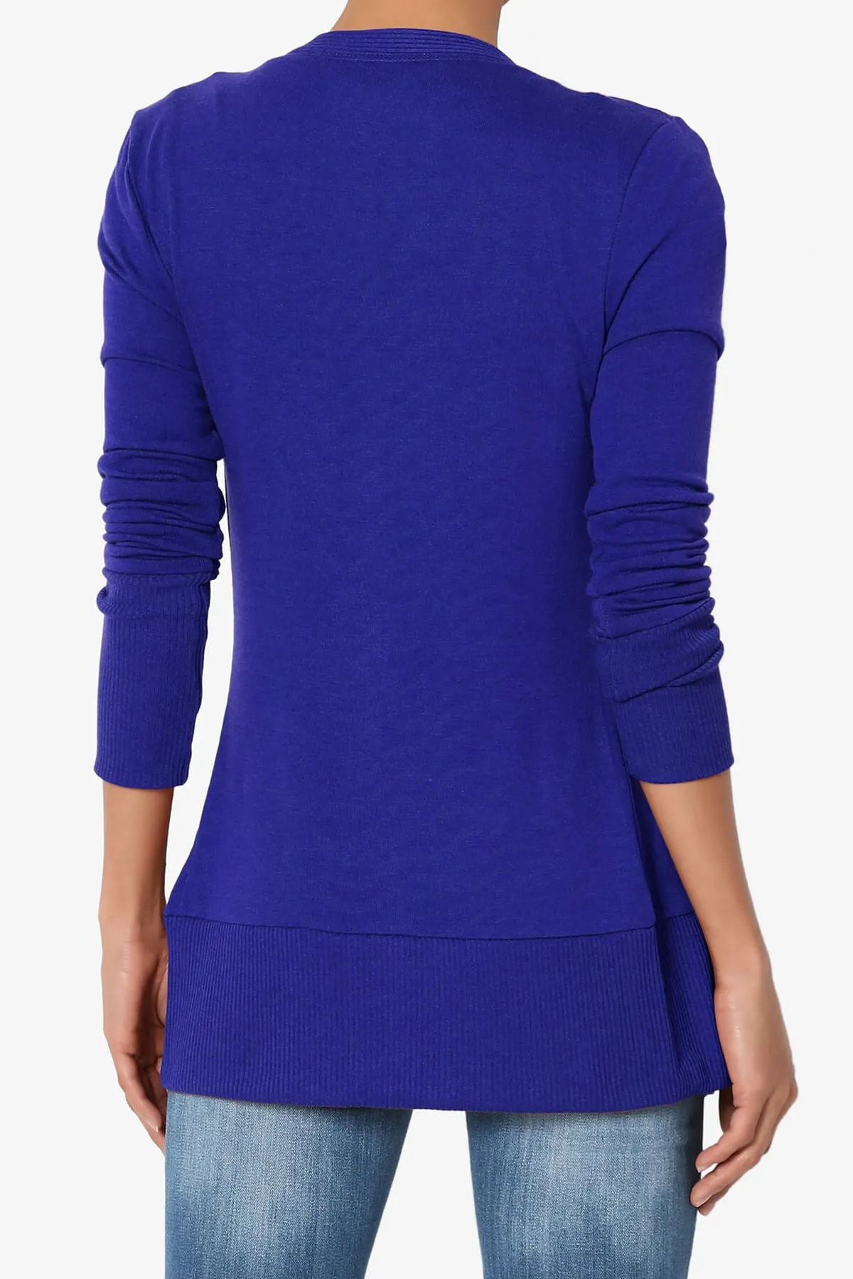 Braeden Snap Button V-Neck Cardigan PLUS