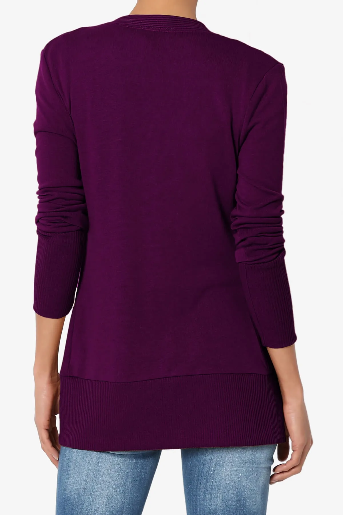 Braeden Snap Button V-Neck Cardigan PLUS