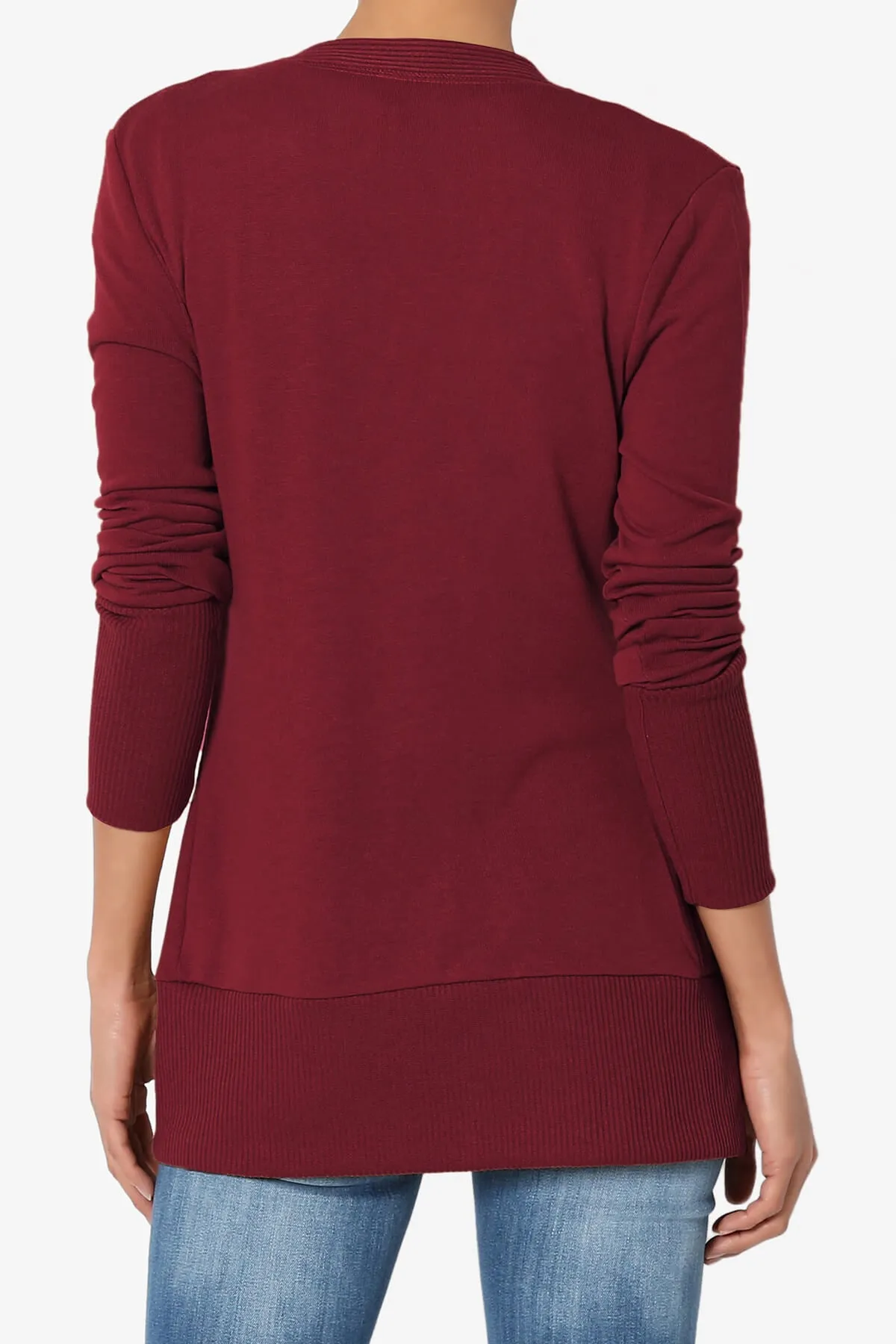 Braeden Snap Button V-Neck Cardigan PLUS
