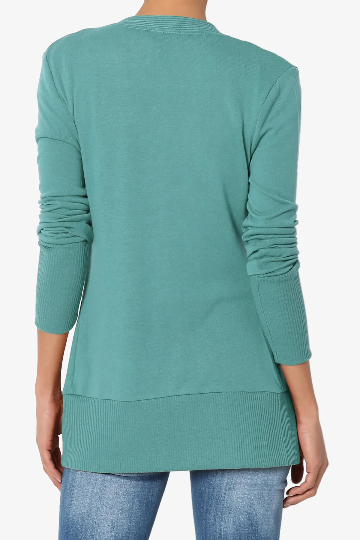 Braeden Snap Button V-Neck Cardigan PLUS