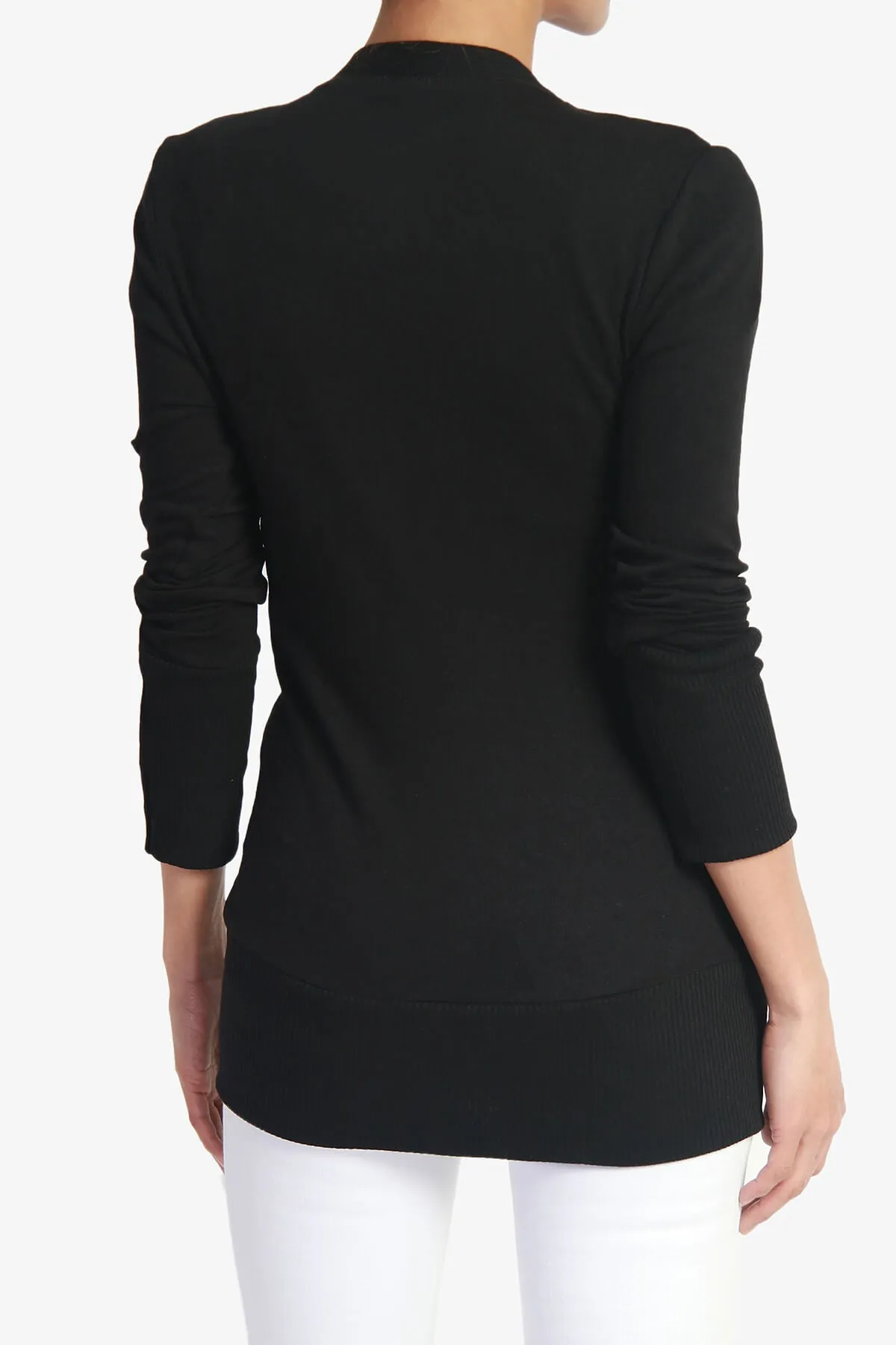 Braeden Snap Button V-Neck Cardigan PLUS