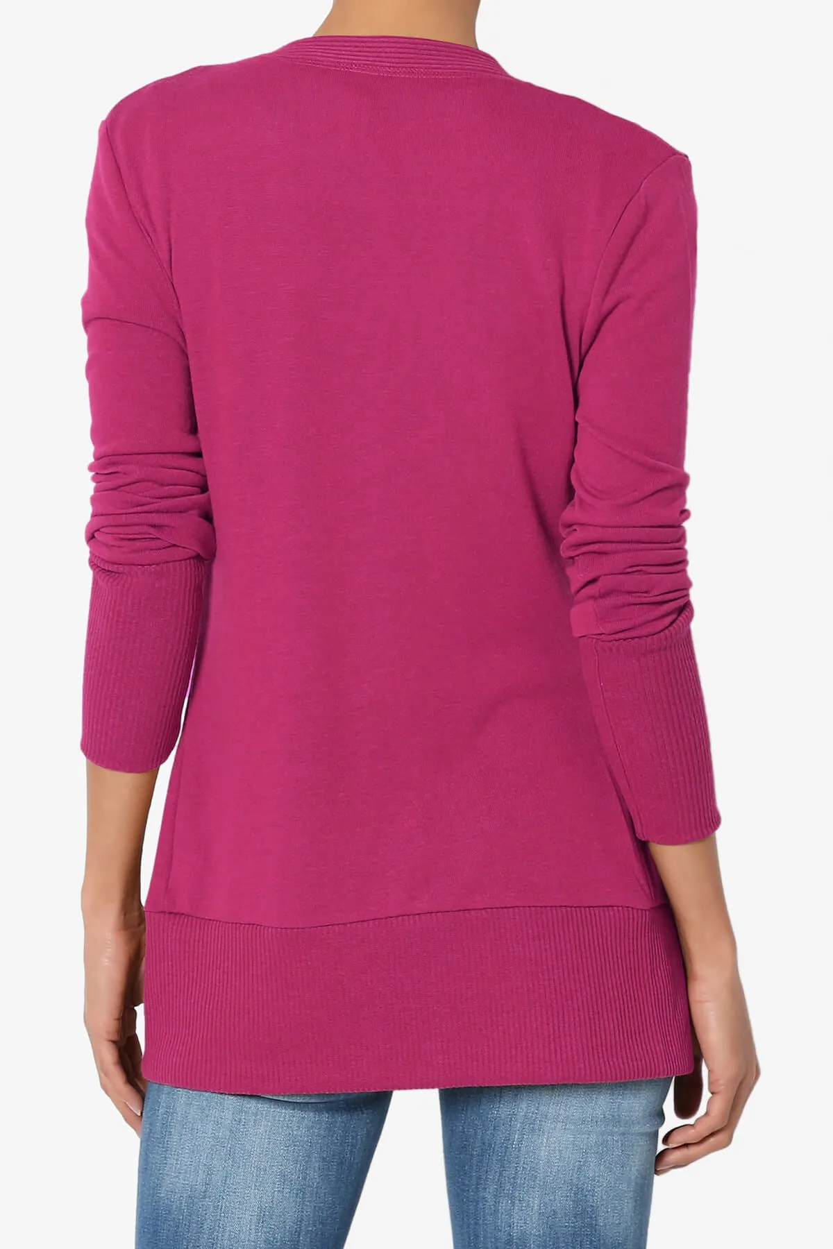 Braeden Snap Button V-Neck Cardigan PLUS