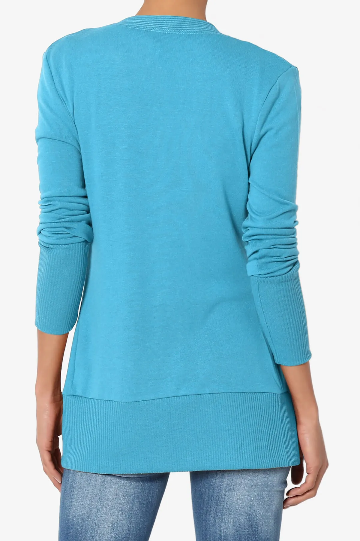 Braeden Snap Button V-Neck Cardigan PLUS