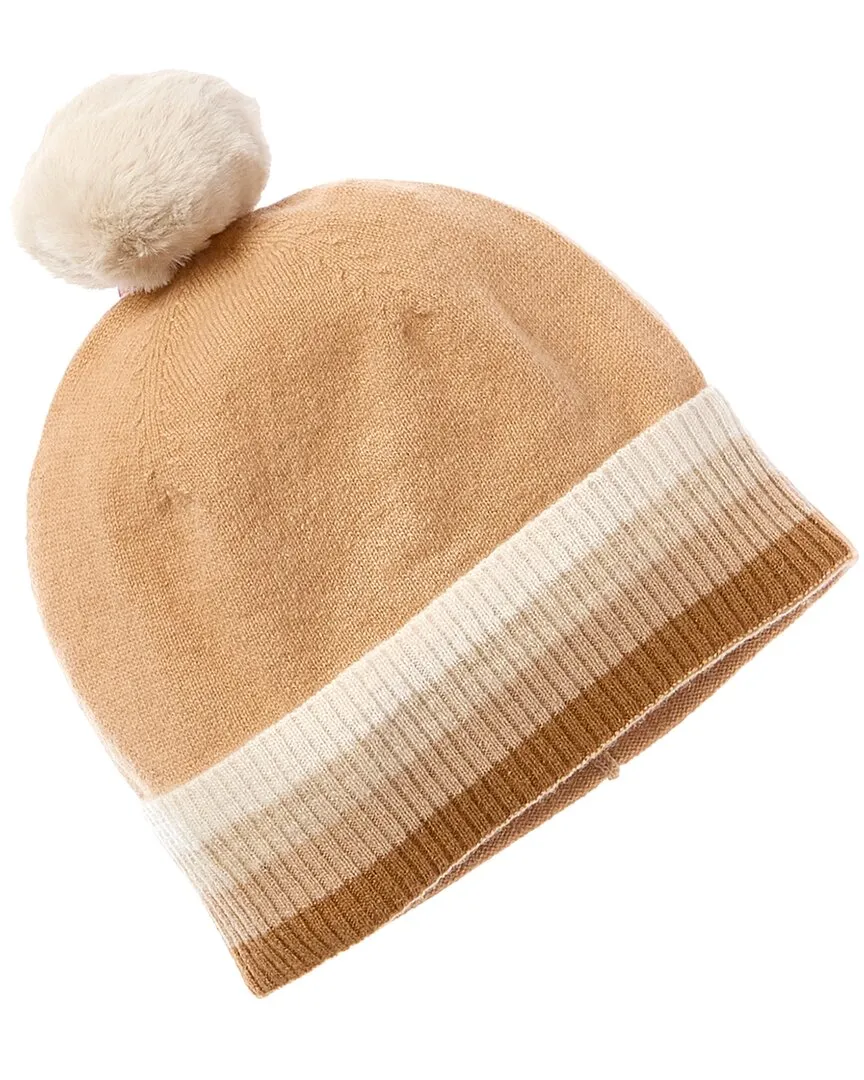 Brodie Cashmere Contrast Stripe Cashmere Hat